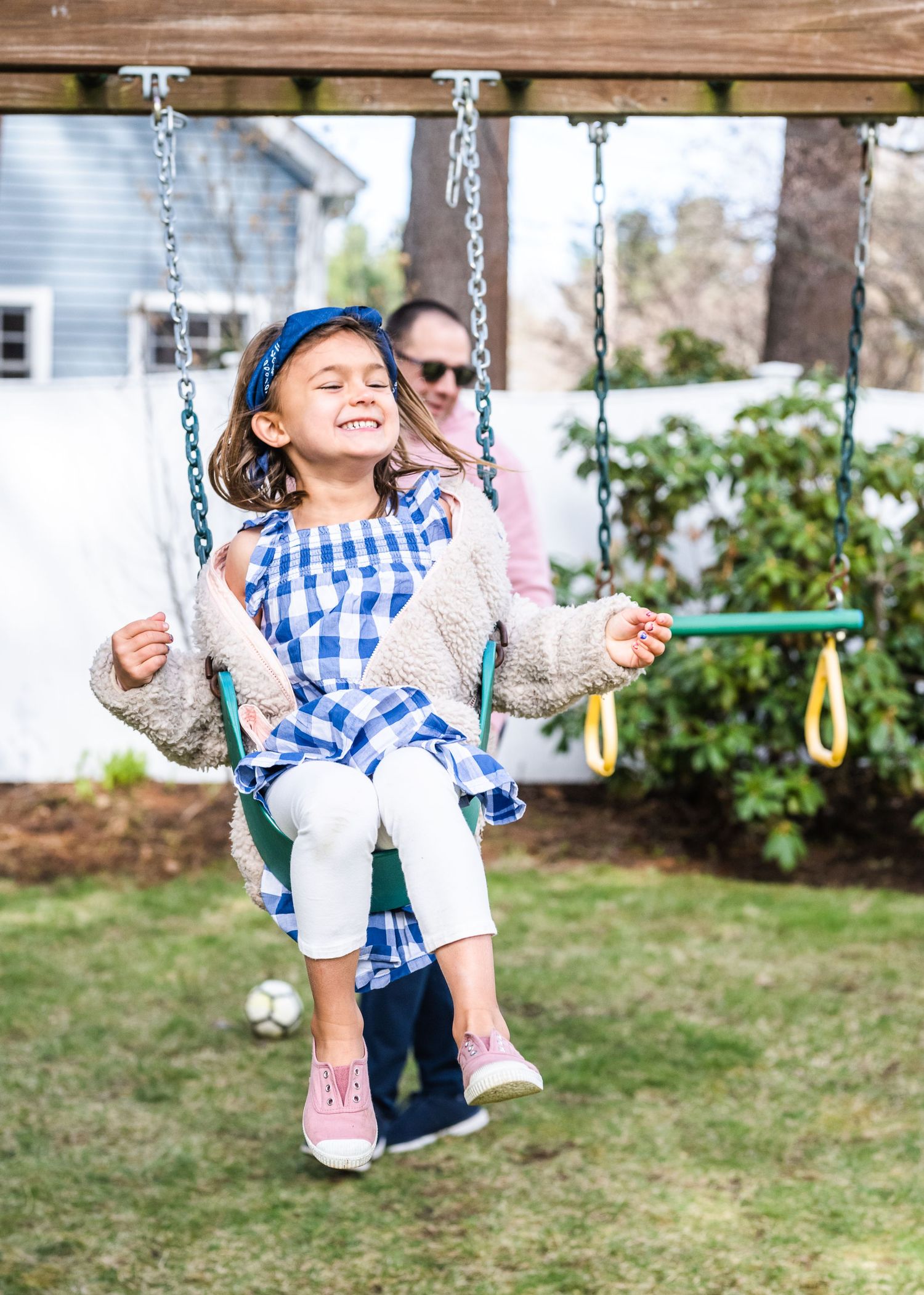 Girl swinging