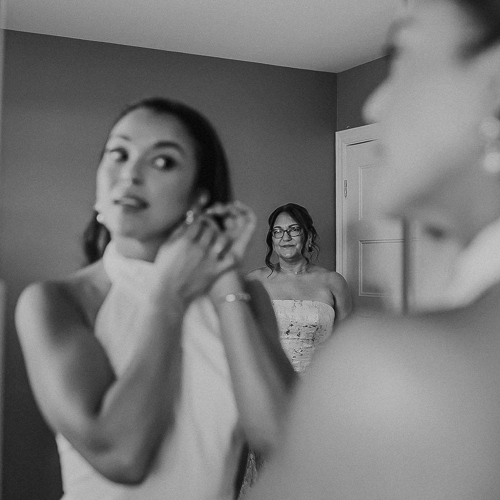 Black and white photo sequence showing candid emotional expressions and gestures in a natural progression.