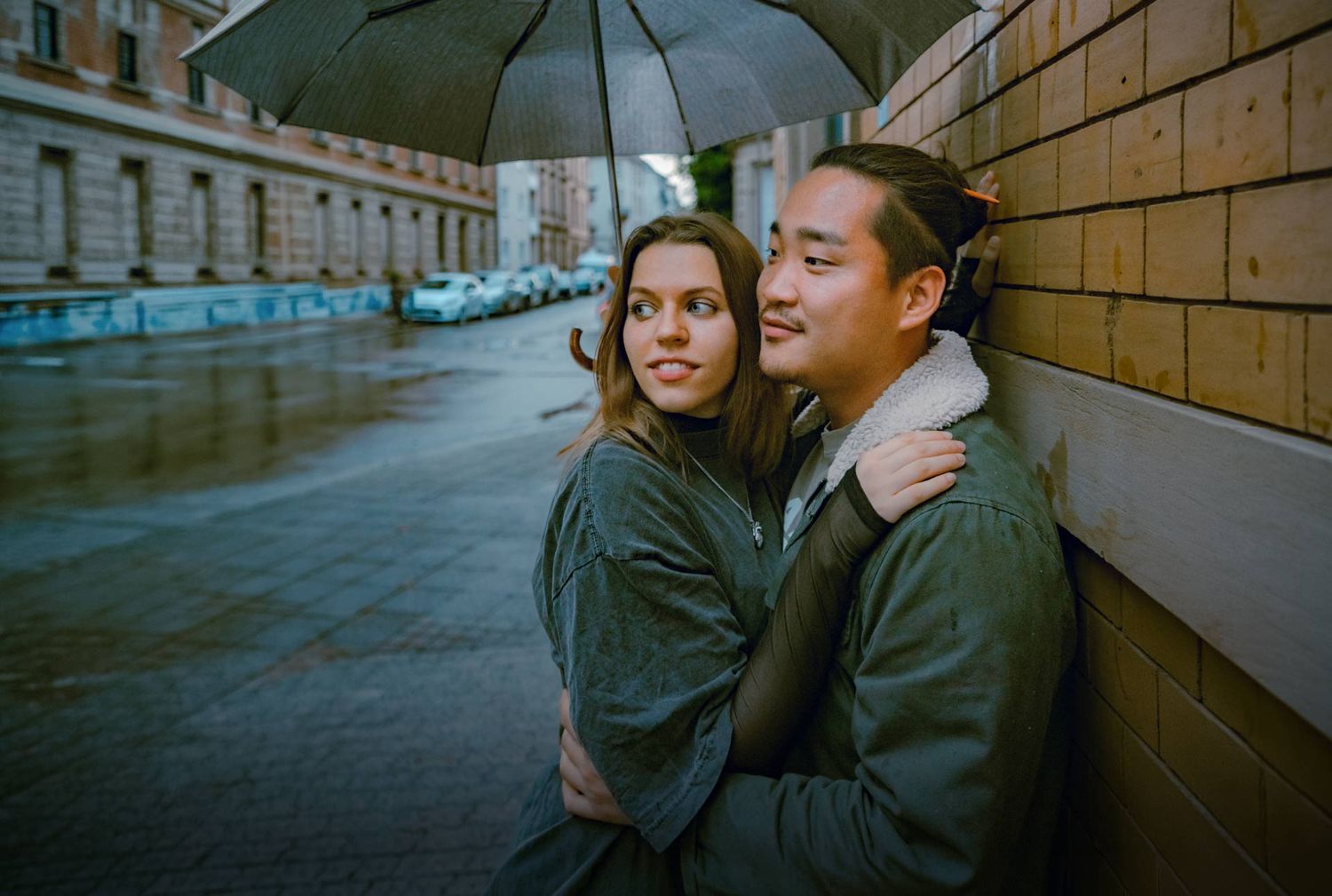 Authentisches Paarportrait von einem Couple Shoot in Karlsruhe