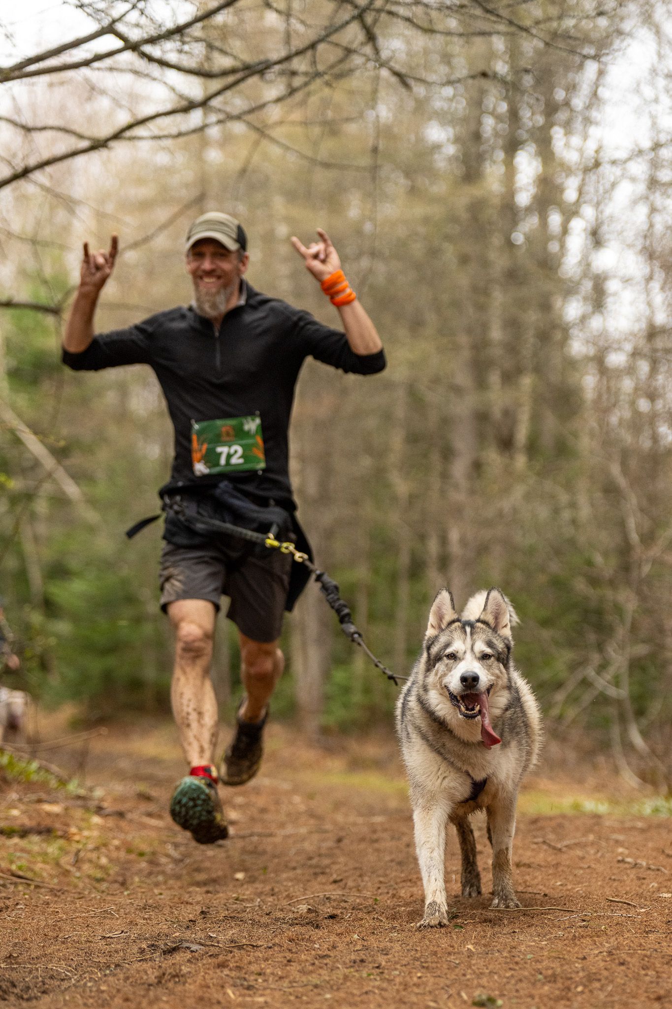 photos de course avec chien