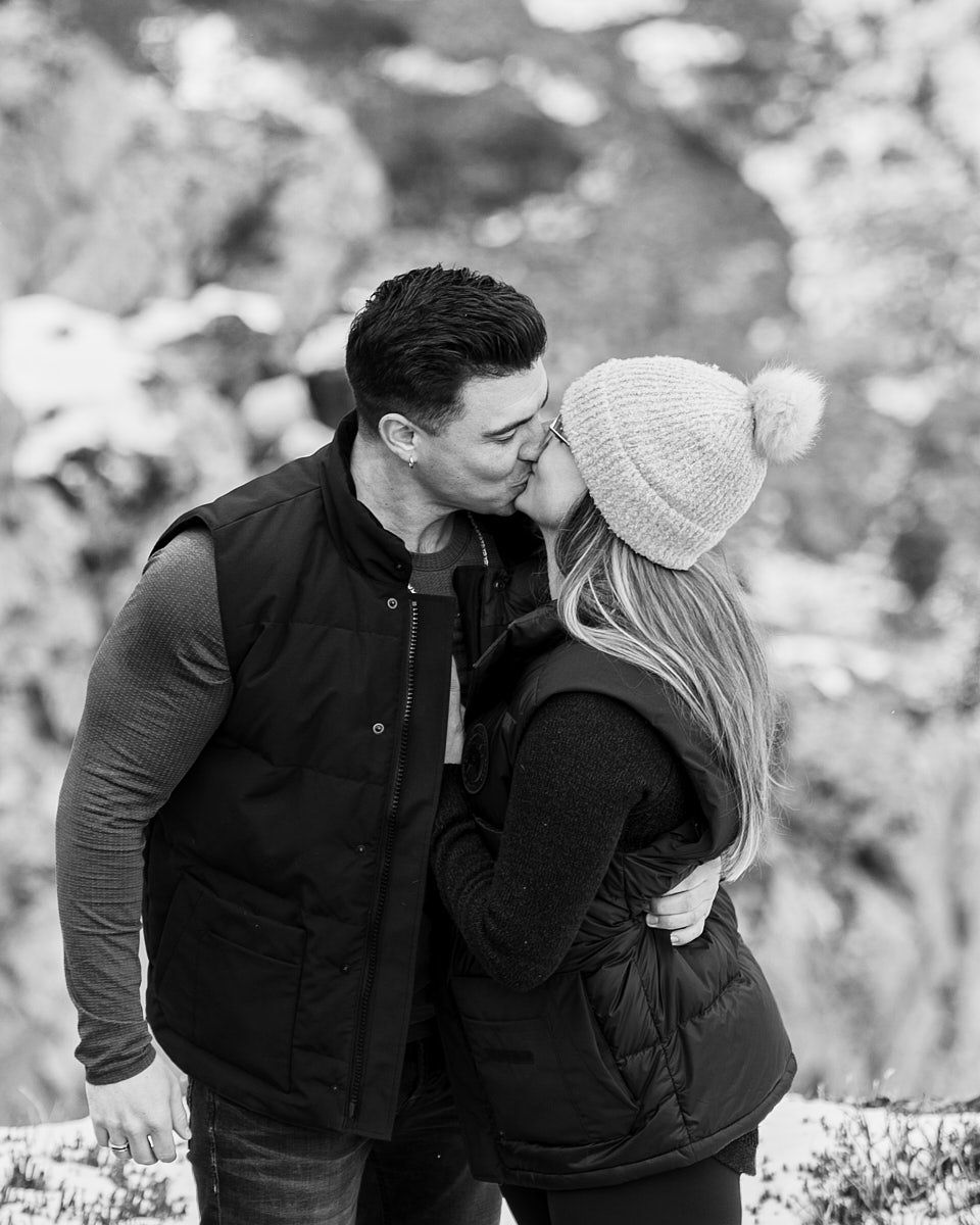 Elegant engaged couple portrait, romantic outdoor session in Latvia