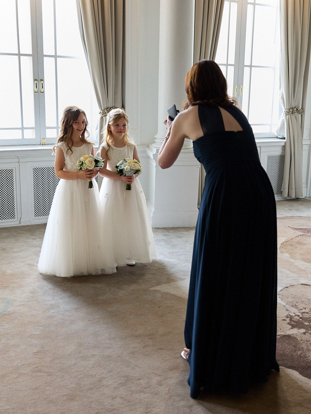 Bride getting ready at a luxury hotel wedding in Riga