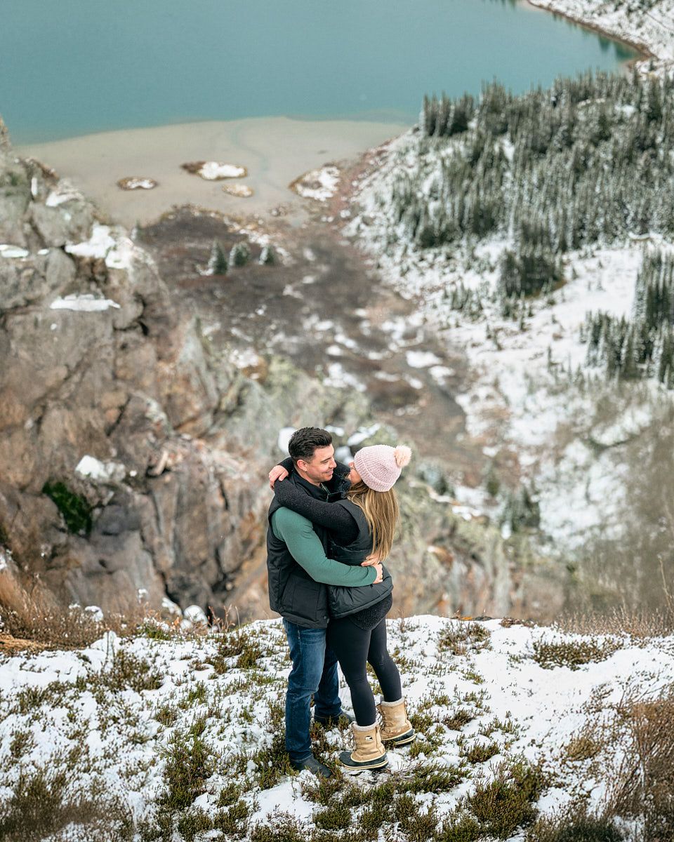 Elegant engaged couple portrait, romantic outdoor session in Latvia