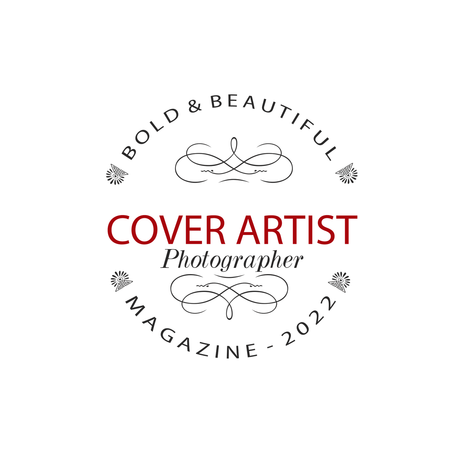 Bold & Beautiful Magazine featured photographer badge