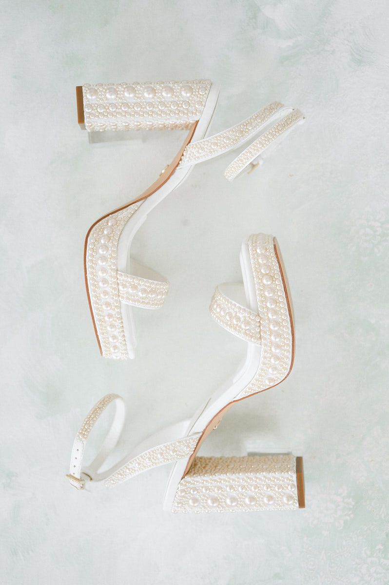 Elegant bridal shoes on wedding day, styled for a Riga wedding, detail shot for bride inspiration