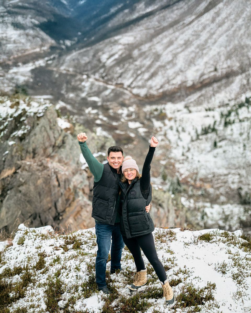 Elegant engaged couple portrait, romantic outdoor session in Latvia