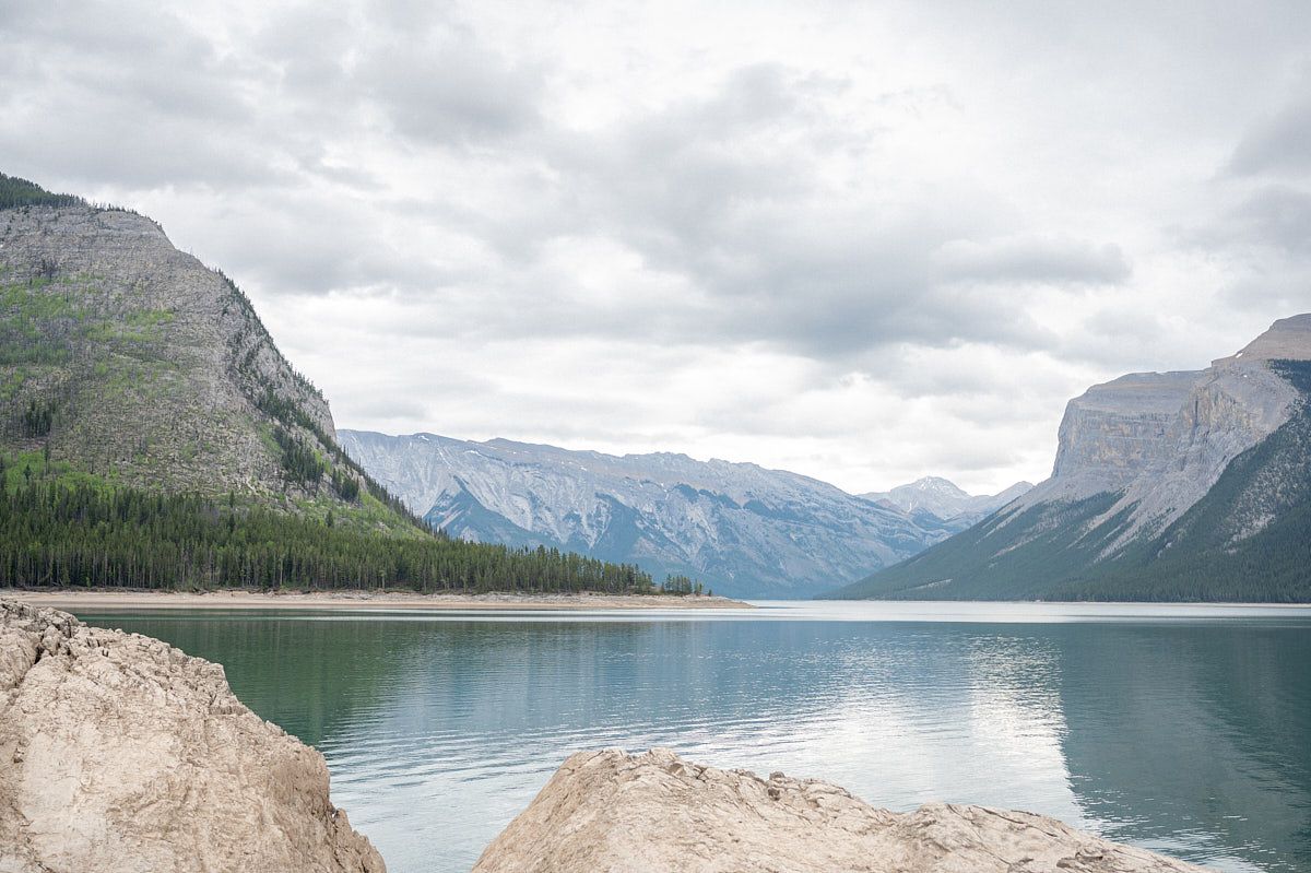 Minnewanka Lake in Banff National Park, Canada