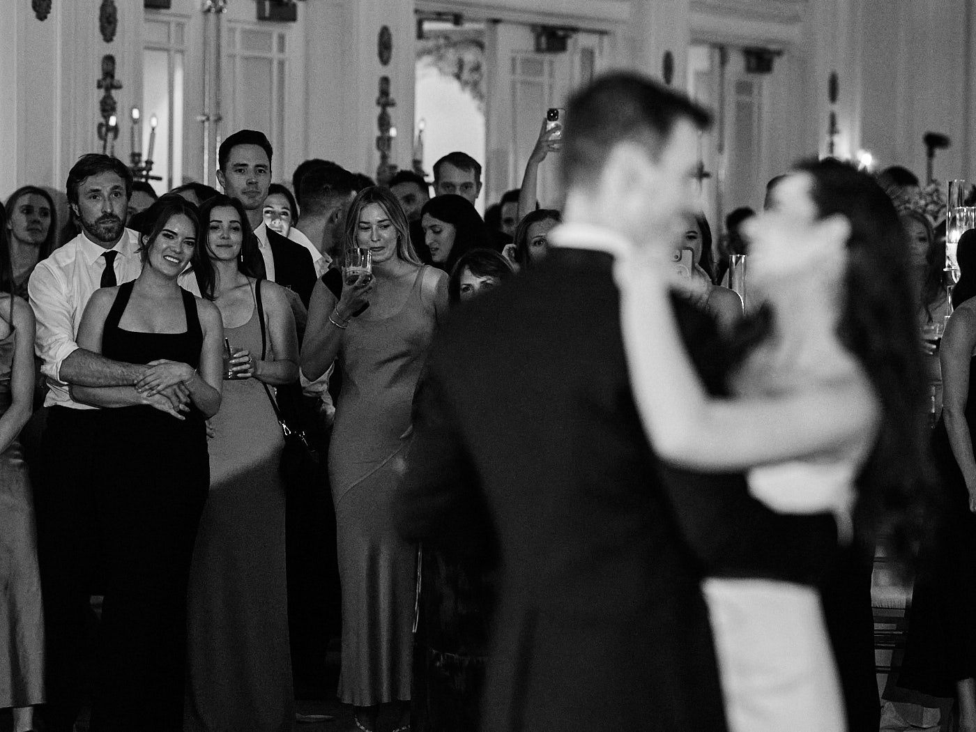 Bride and groom first dance at a Riga wedding