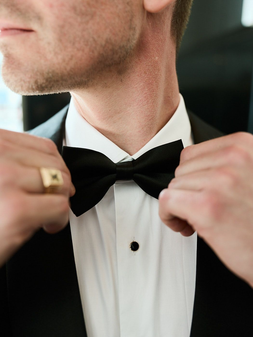 Groom getting ready at a stylish Riga wedding