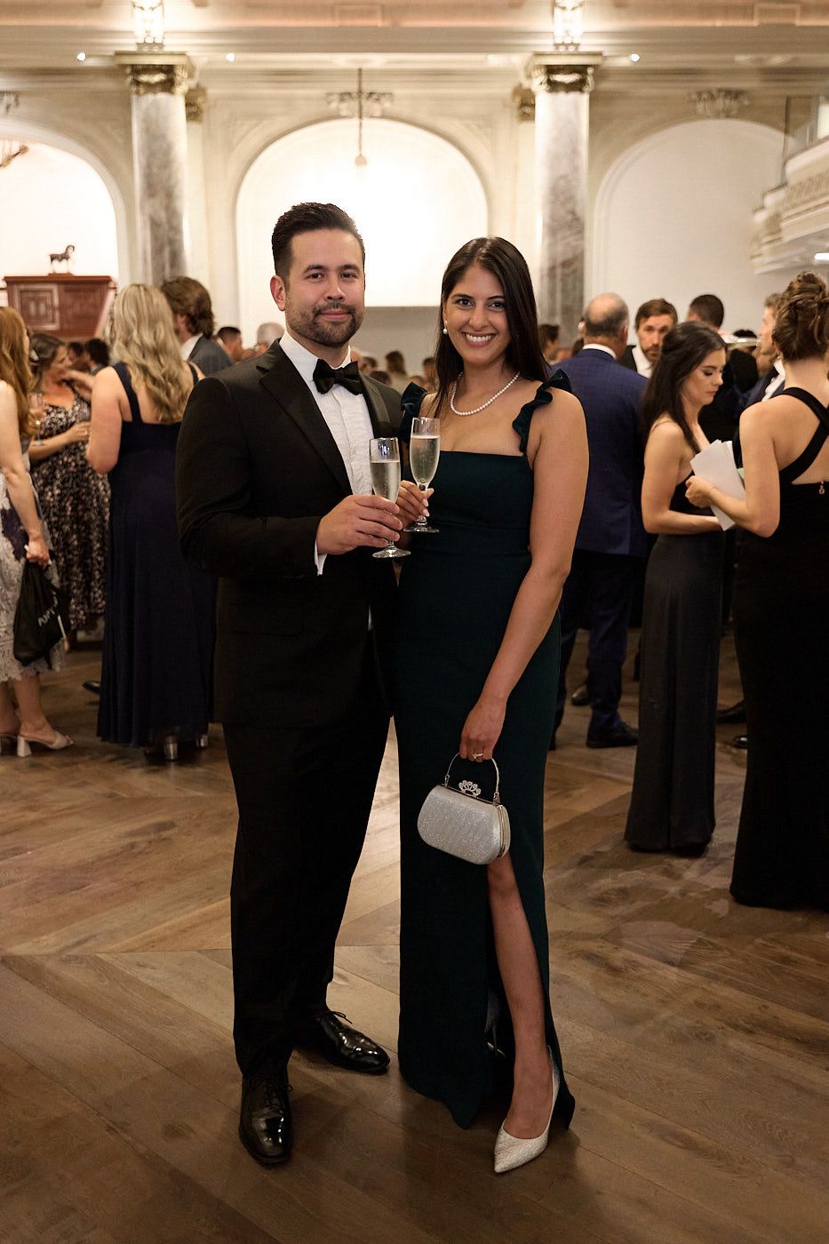 Wedding guests captured candidly at a Riga celebration