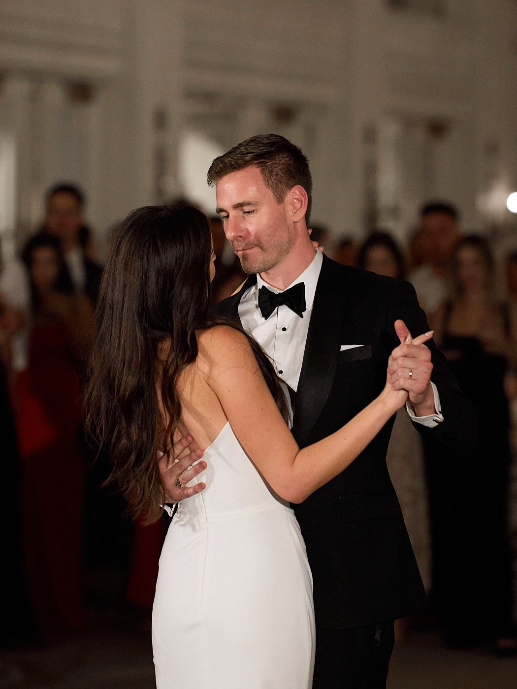 Bride and groom first dance at a Riga wedding