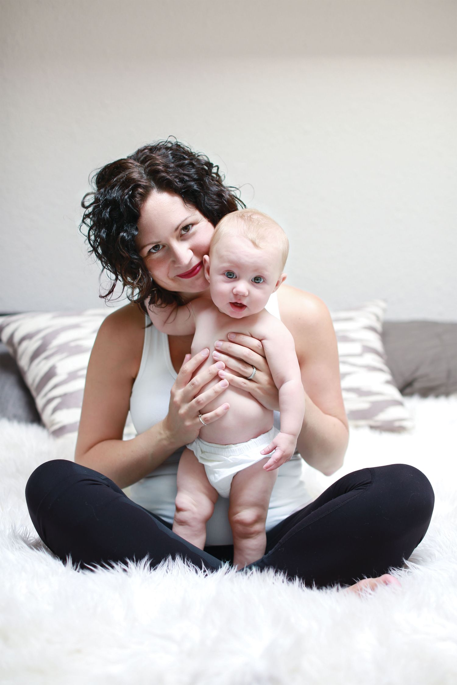Portrait of mom and baby.