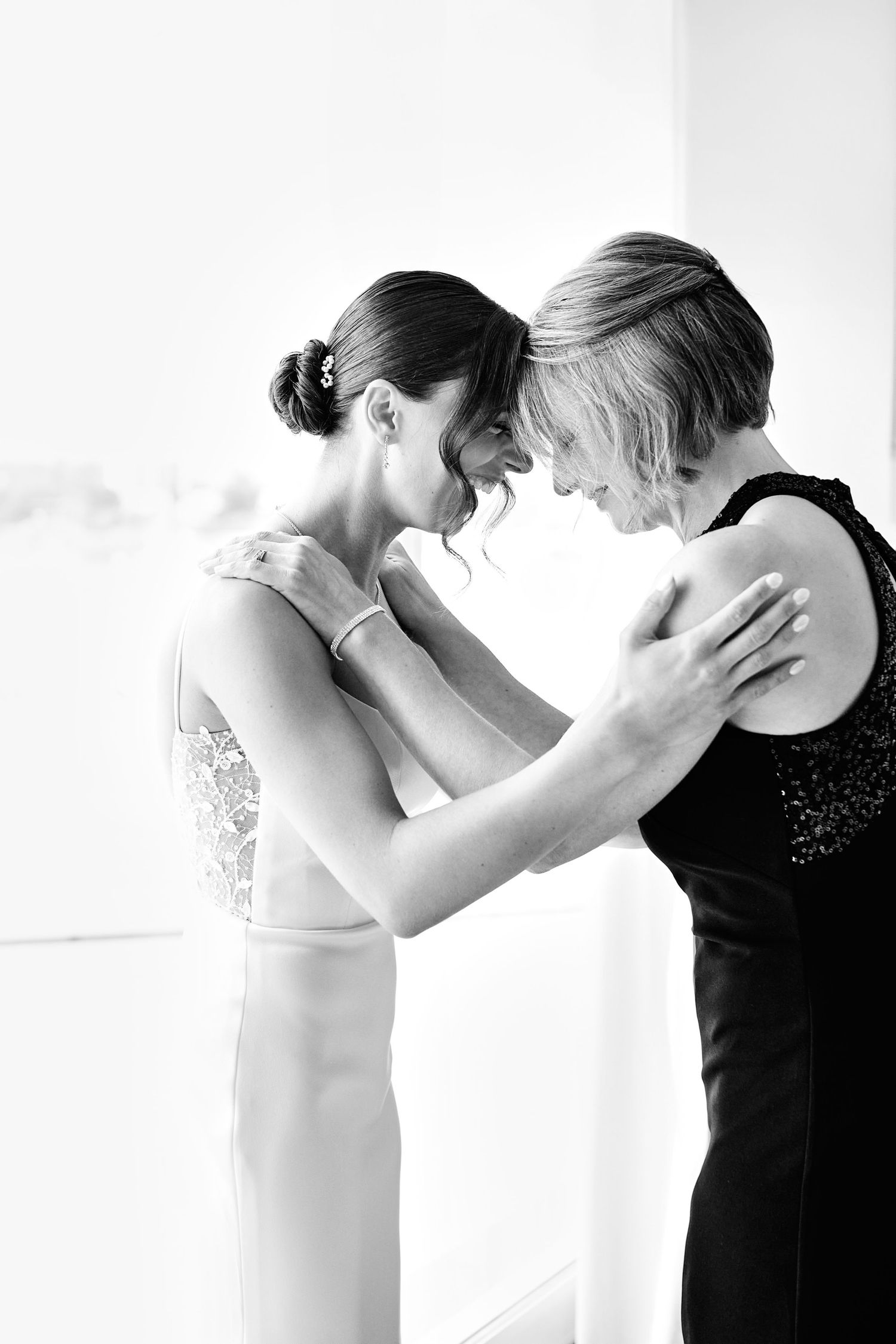 Portrait of bride and mother of the bride.