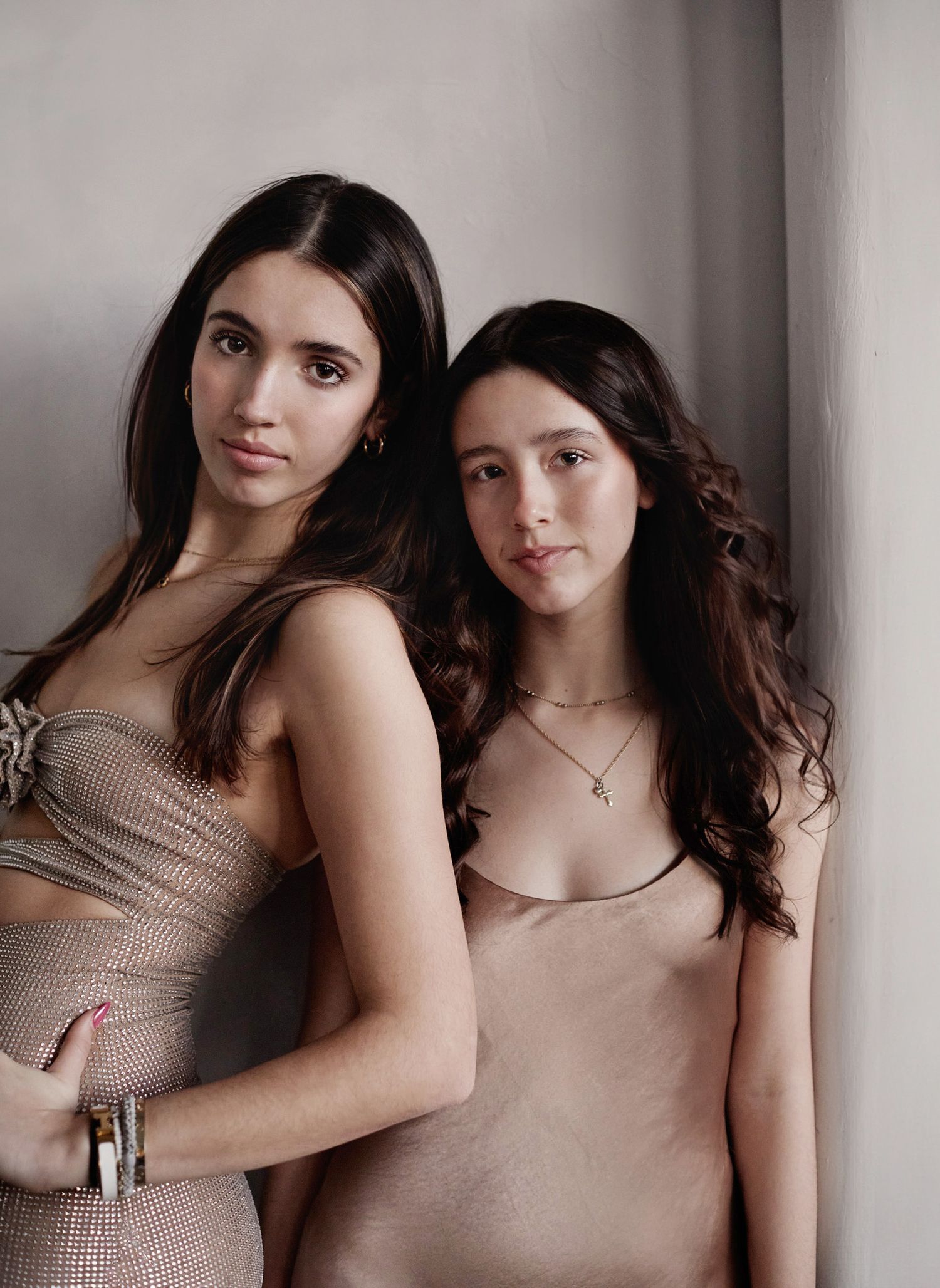 Sisters studio portraits.