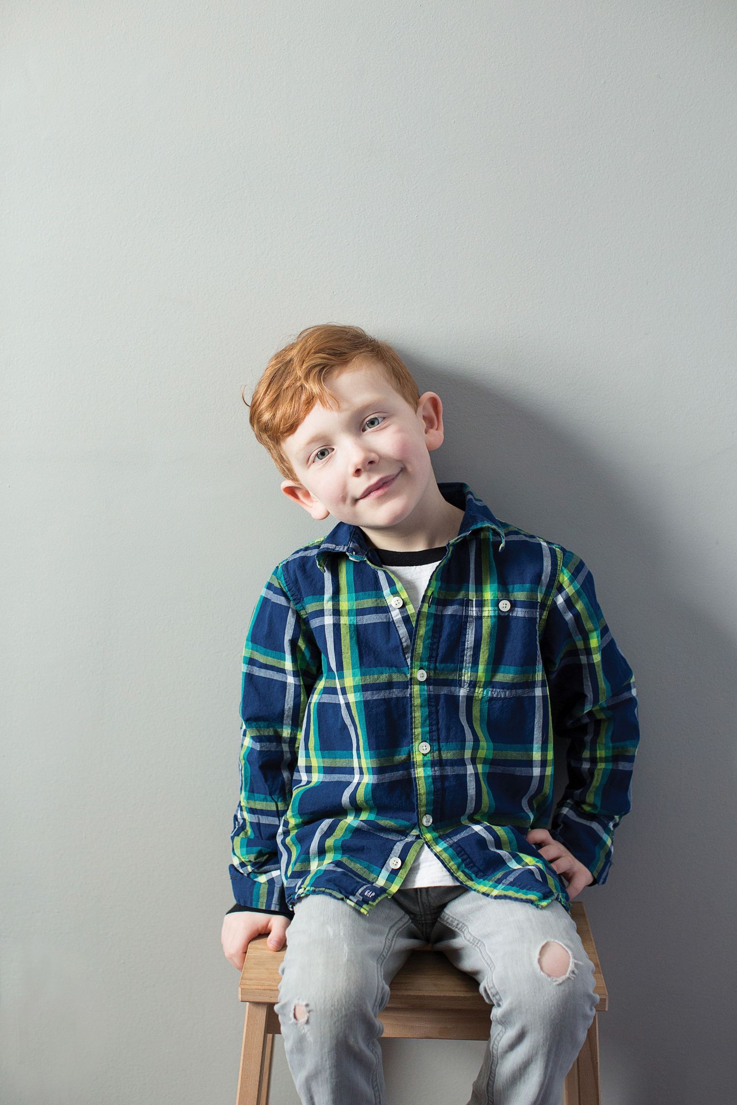 Photo of red haired boy.