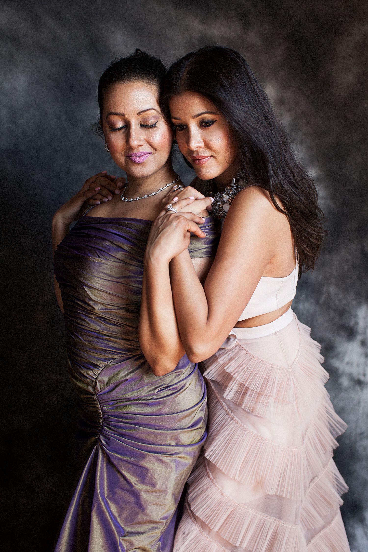 Studio shot of sisters.