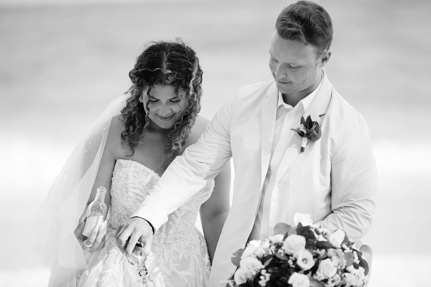Bride and groom during ceremony.