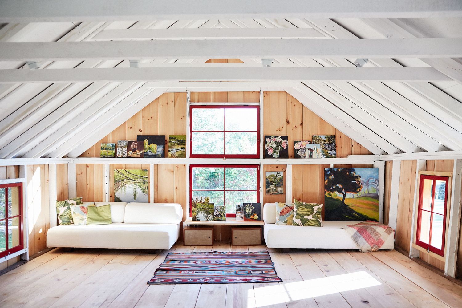 Artist's studio imagery.