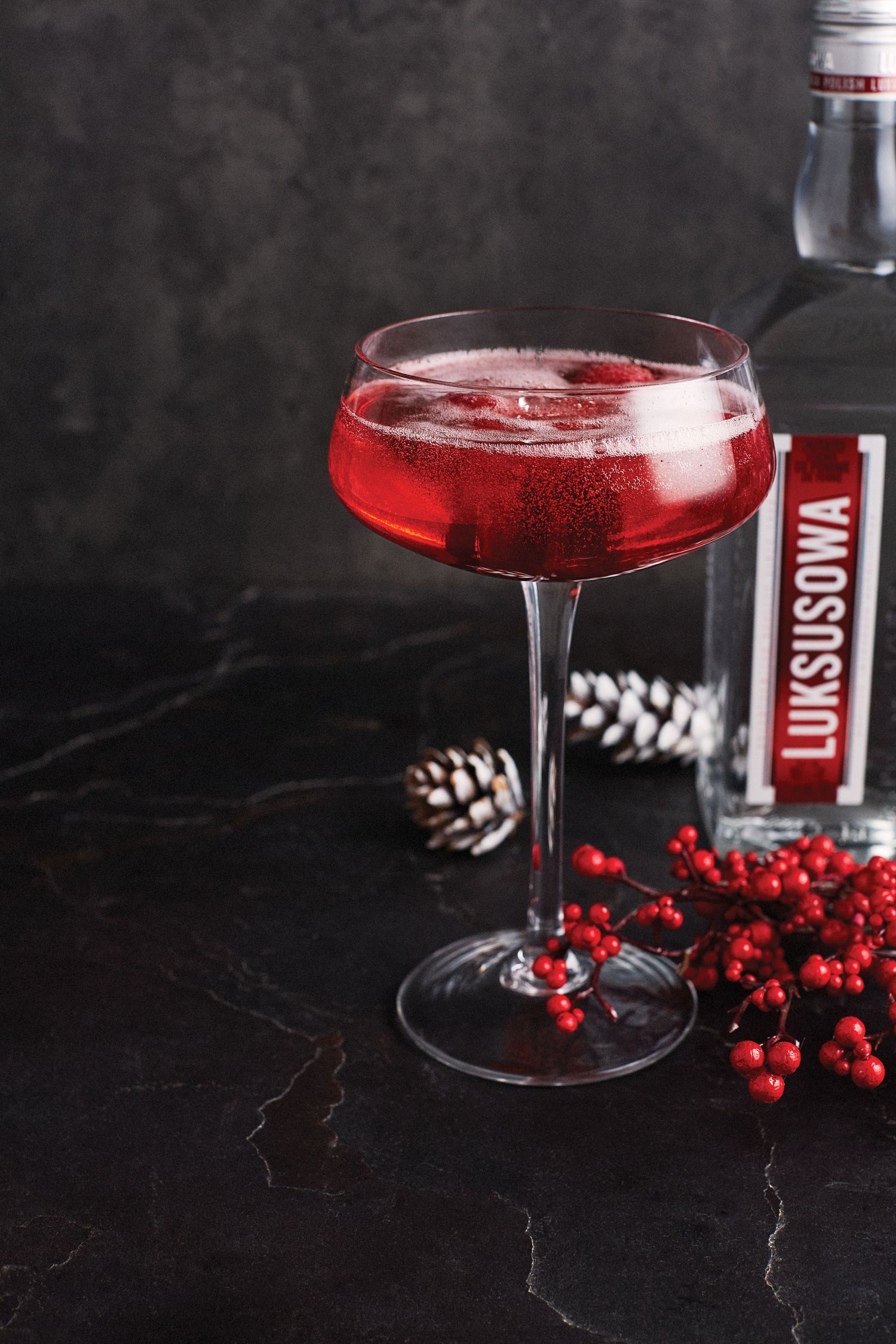 Luksusowa vodka shoot.
