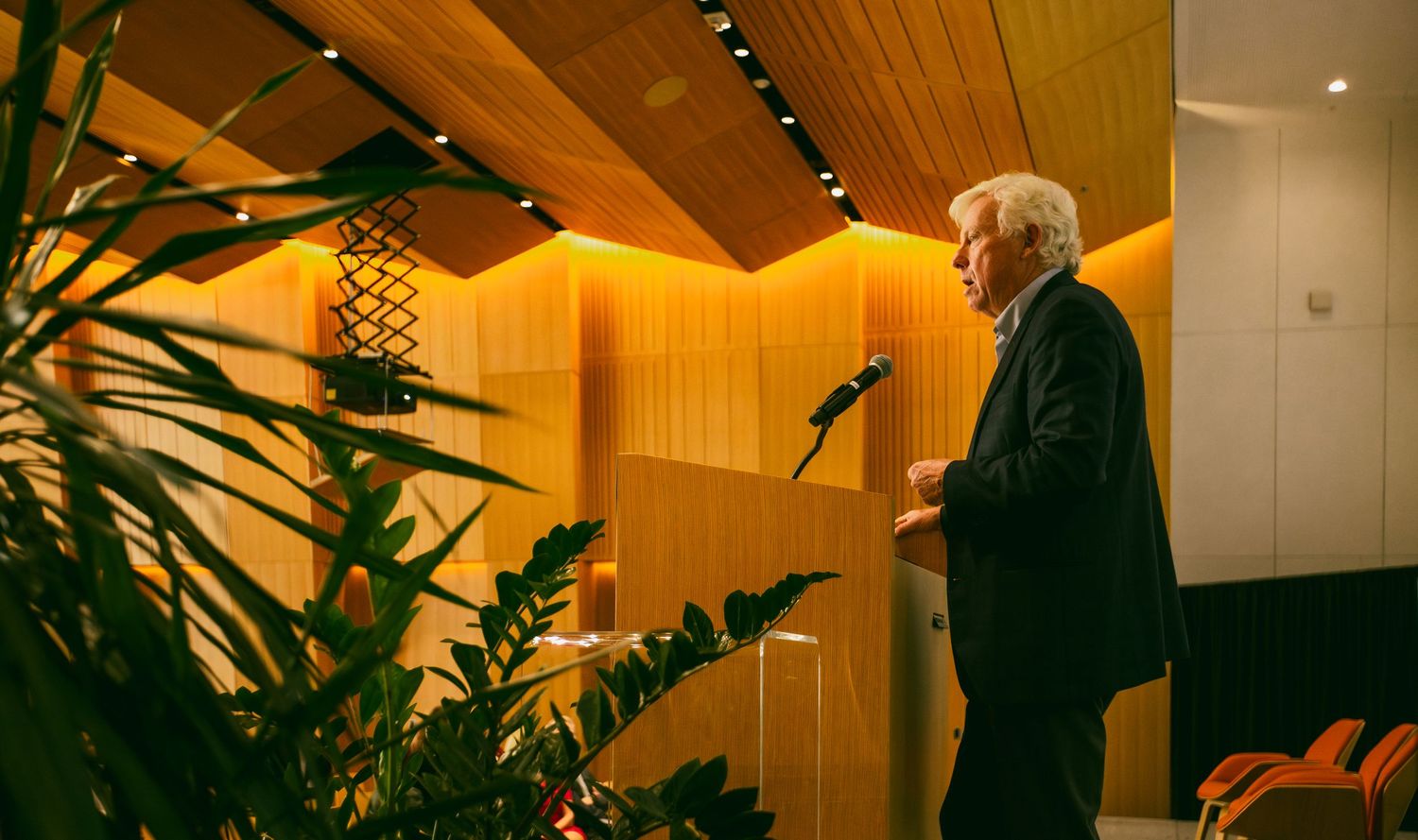 Corporate event, a candid photo in downtown toronto venue.