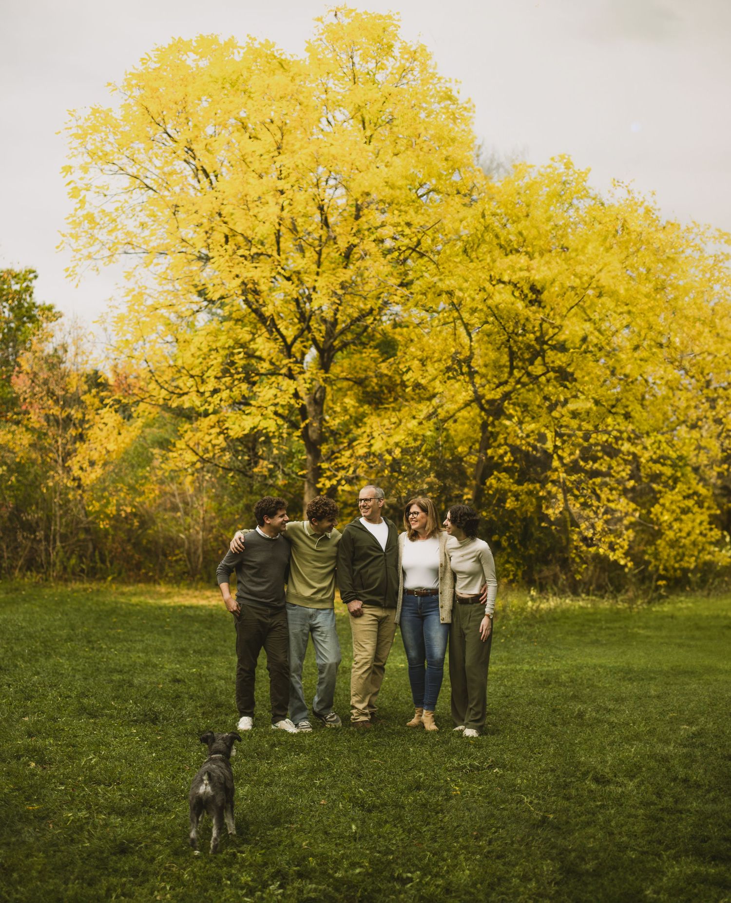 Family photography in Toronto, natural landscape of forest