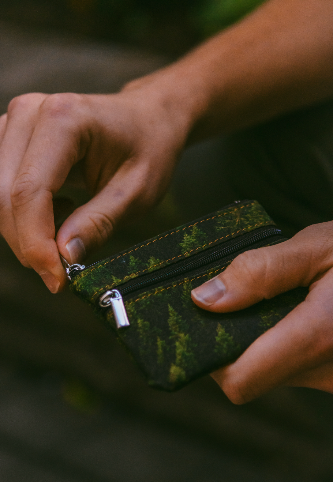 Product photography created for KUMA, a Toronto-based leather goods brand known for sustainably made wallets and card holders.
