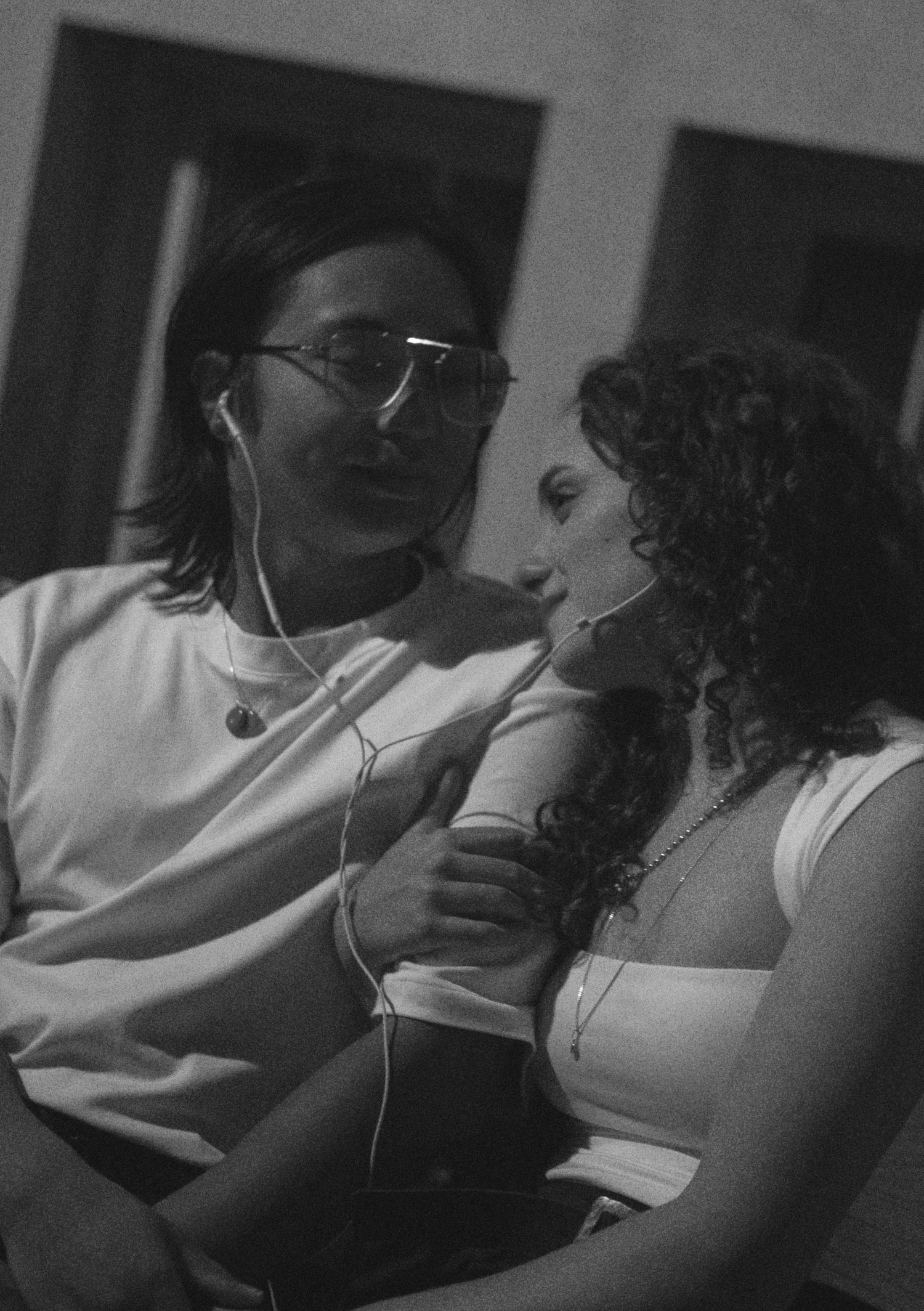 Cinematic documentary-style couples photography taken in Toronto, candid and emotional interaction