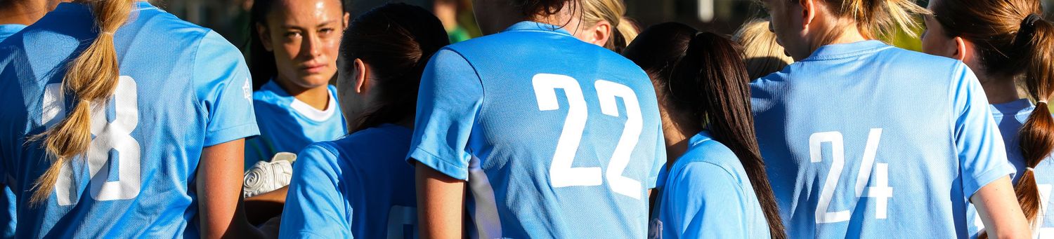 CCU Cougars Soccer Huddle in Golden Hour Light