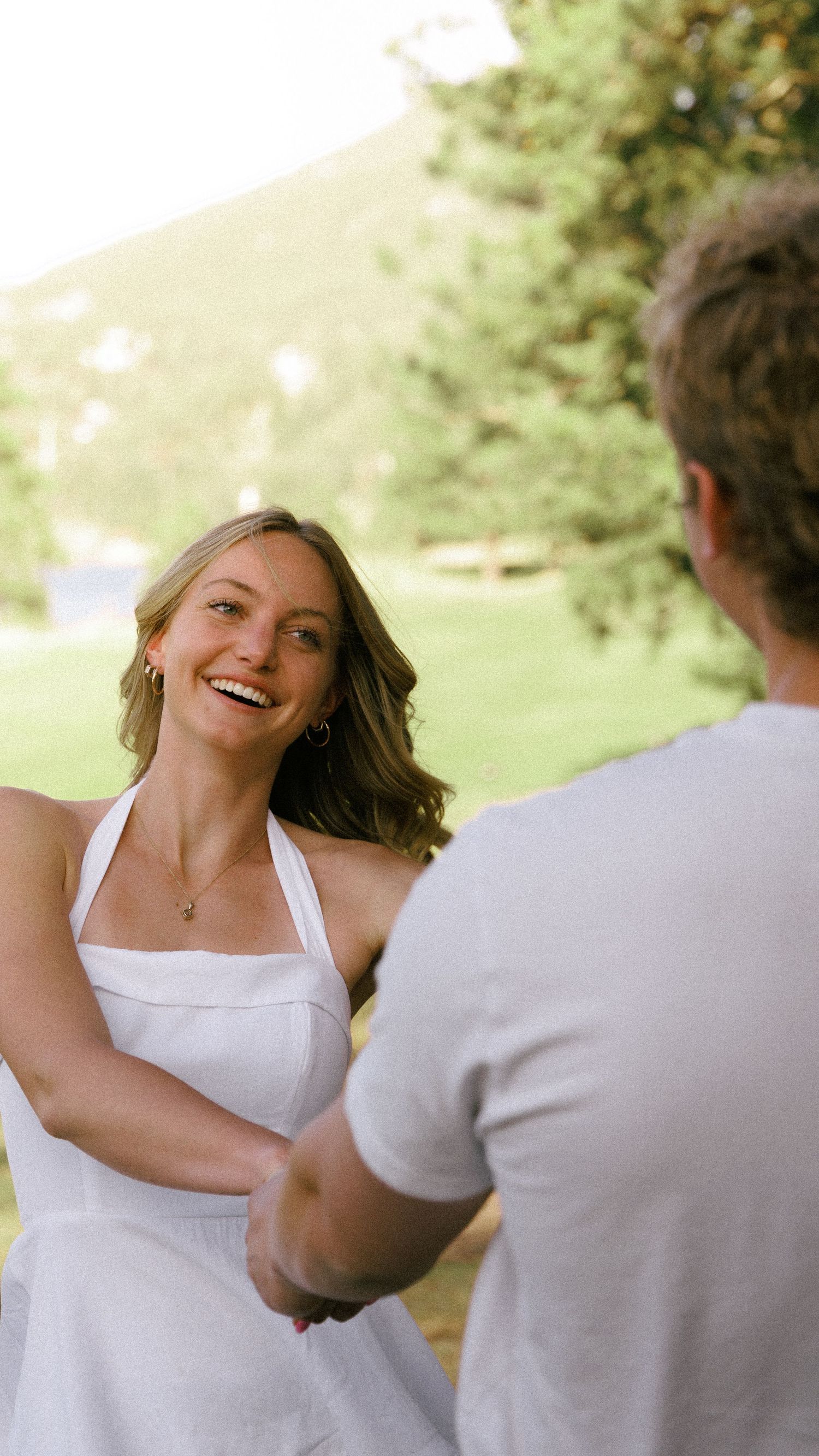 Artistic Motion Blur Engagement Photo in Evergreen, Colorado