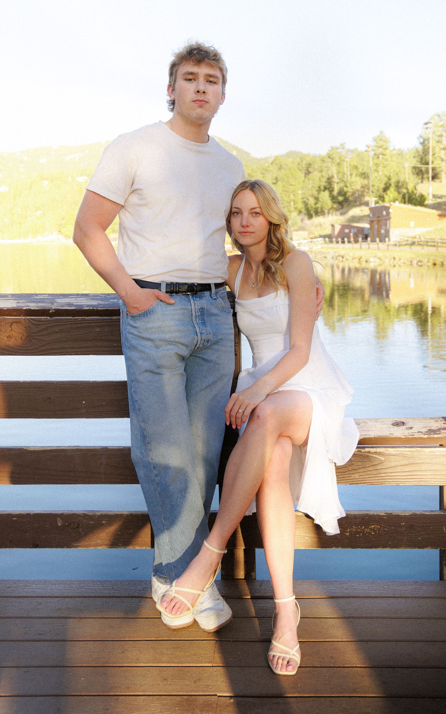 Mountain Lake Engagement Session in Evergreen, Colorado