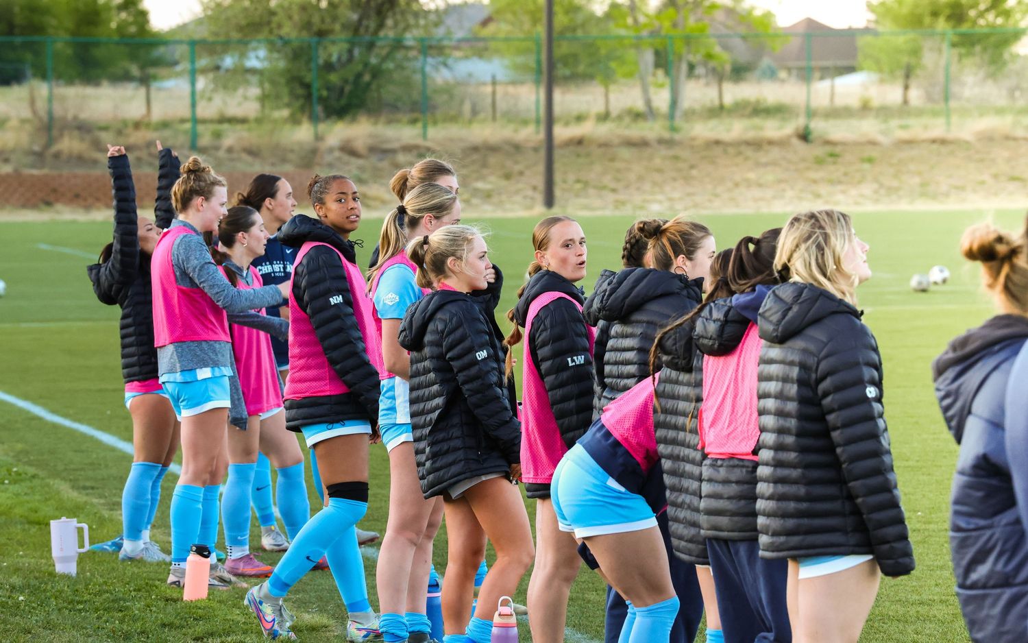 CCU Cougars Soccer Team Lined Up Before Kickoff