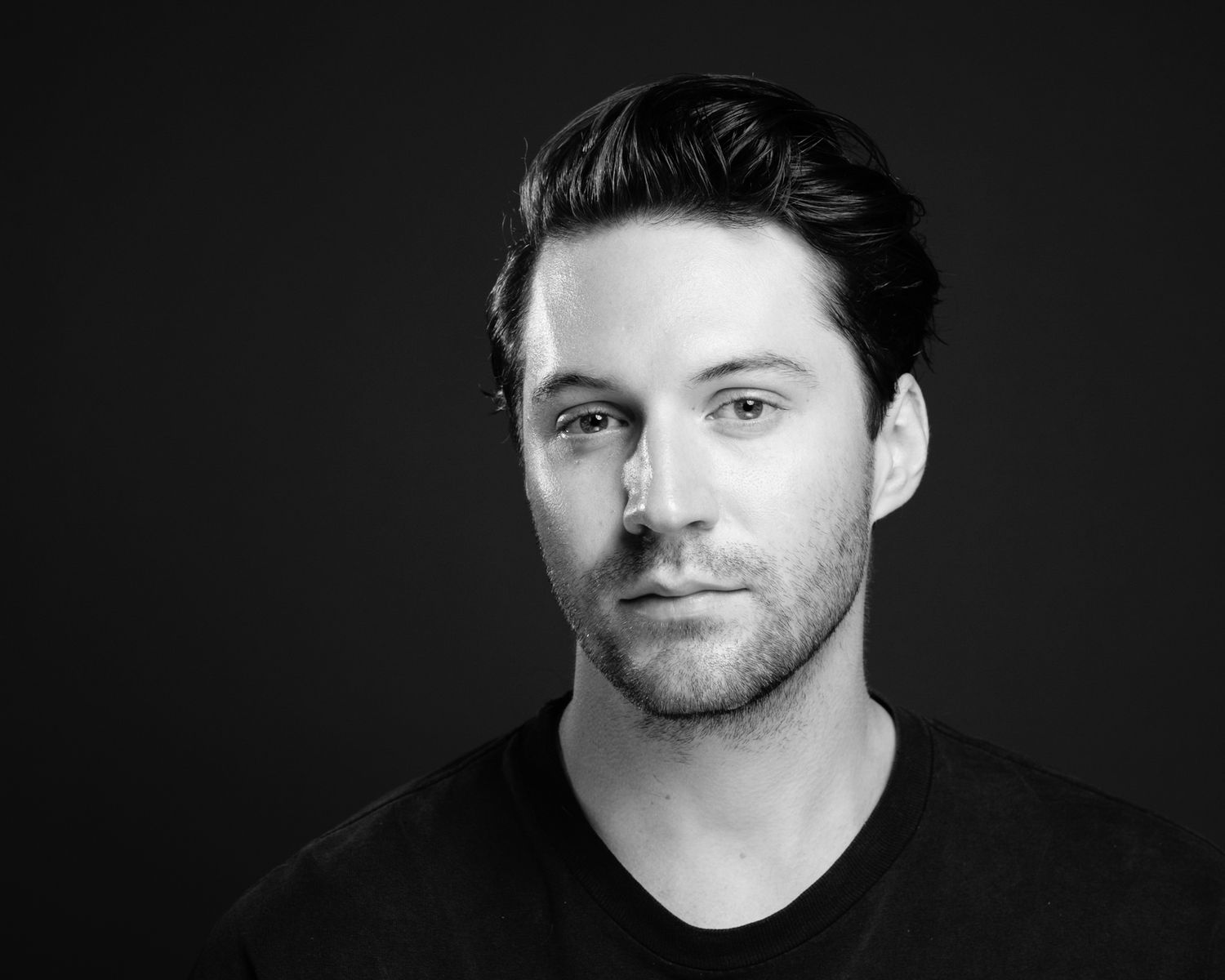 Classic actor headshot, Seattle portrait photographer Kate Hailey