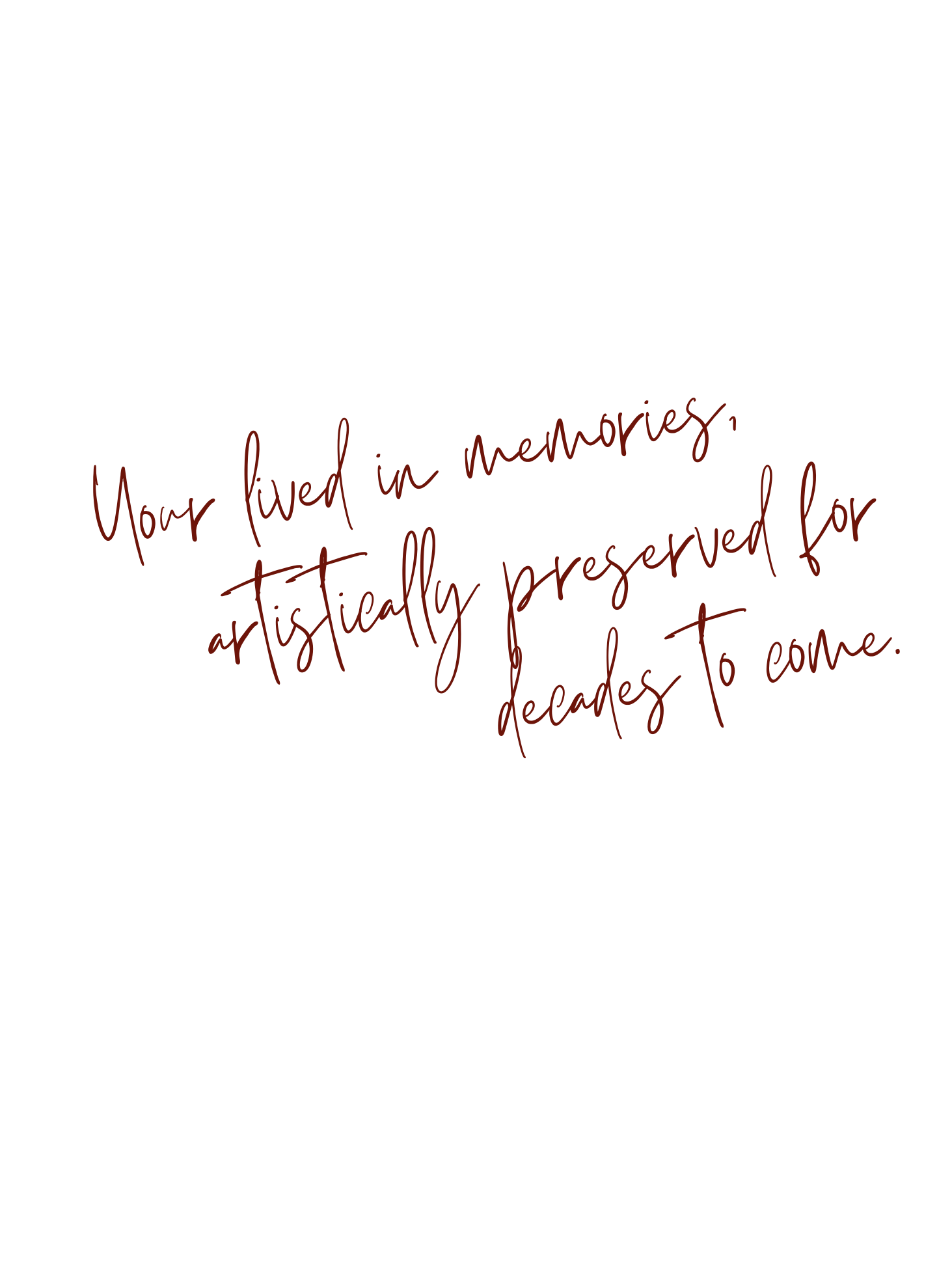 Red handwritten text appears scattered across a white background with faded and partial phrases visible.