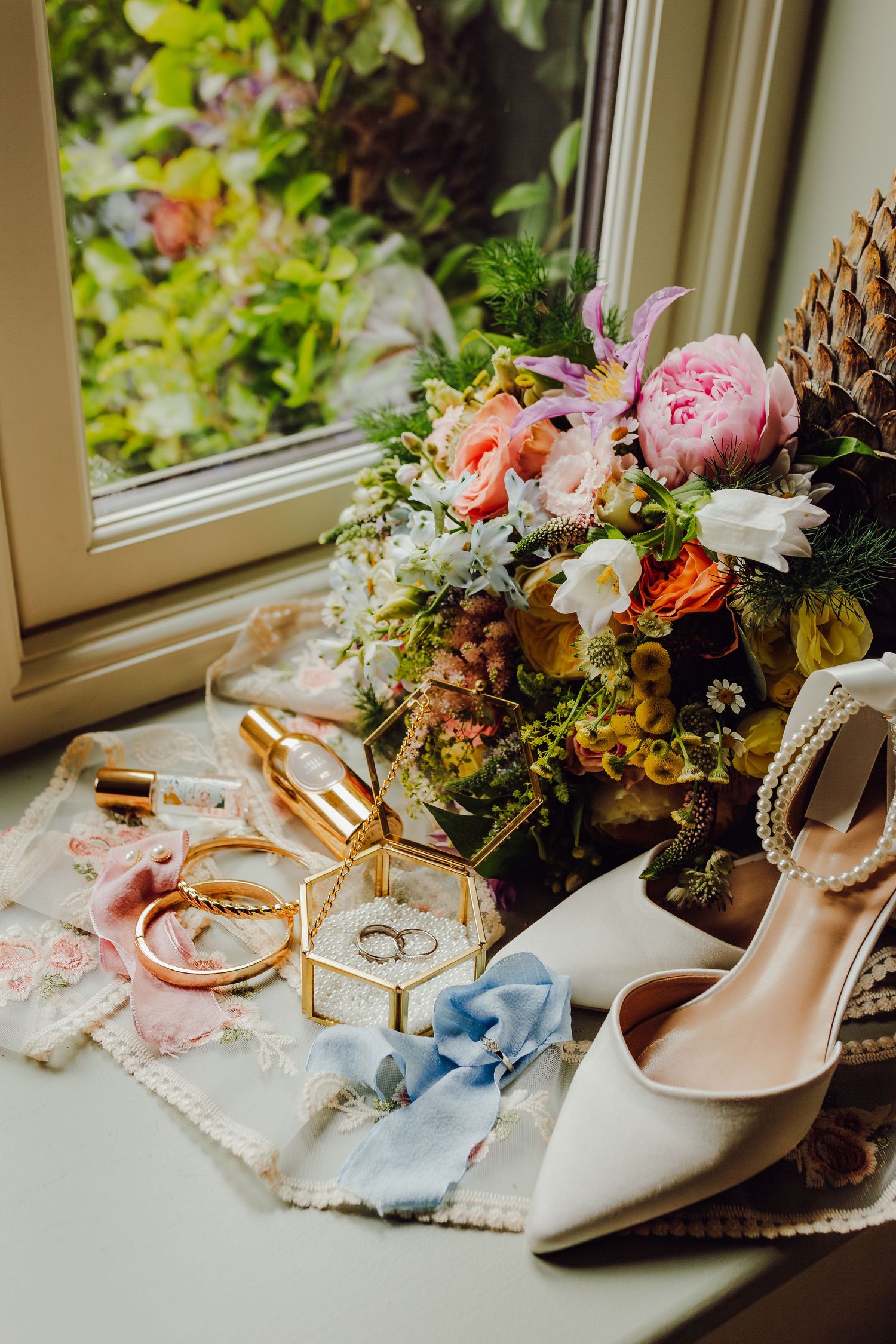 The wedding bride details