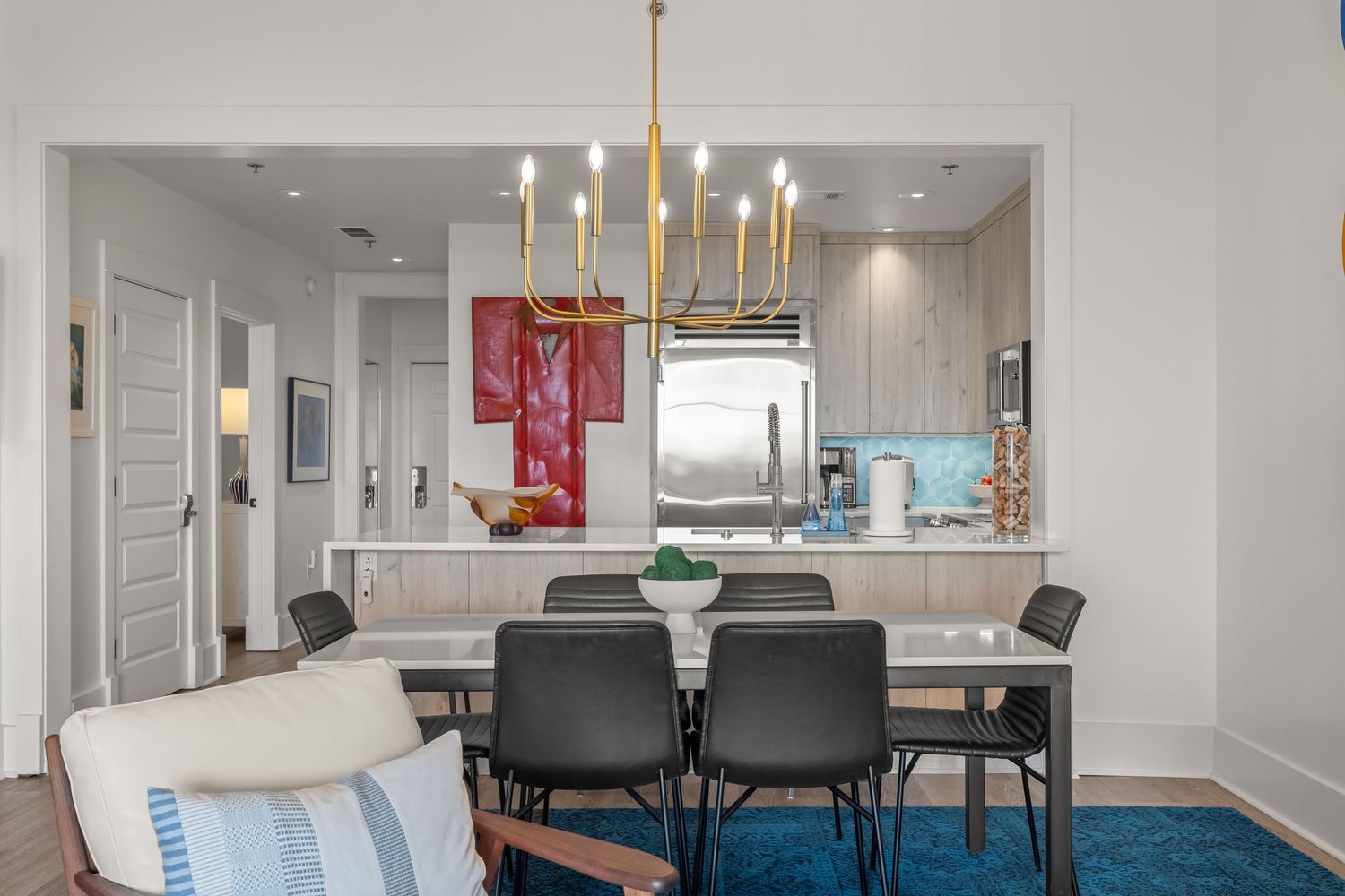 Curated interiors rental property photography