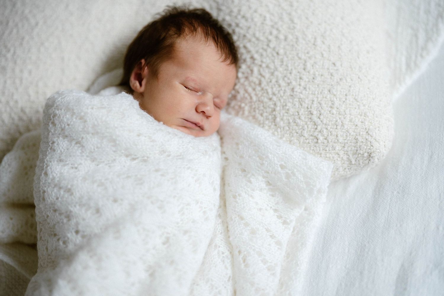 Sunshine Coast Photography - in homes newborn session - baby wrapped