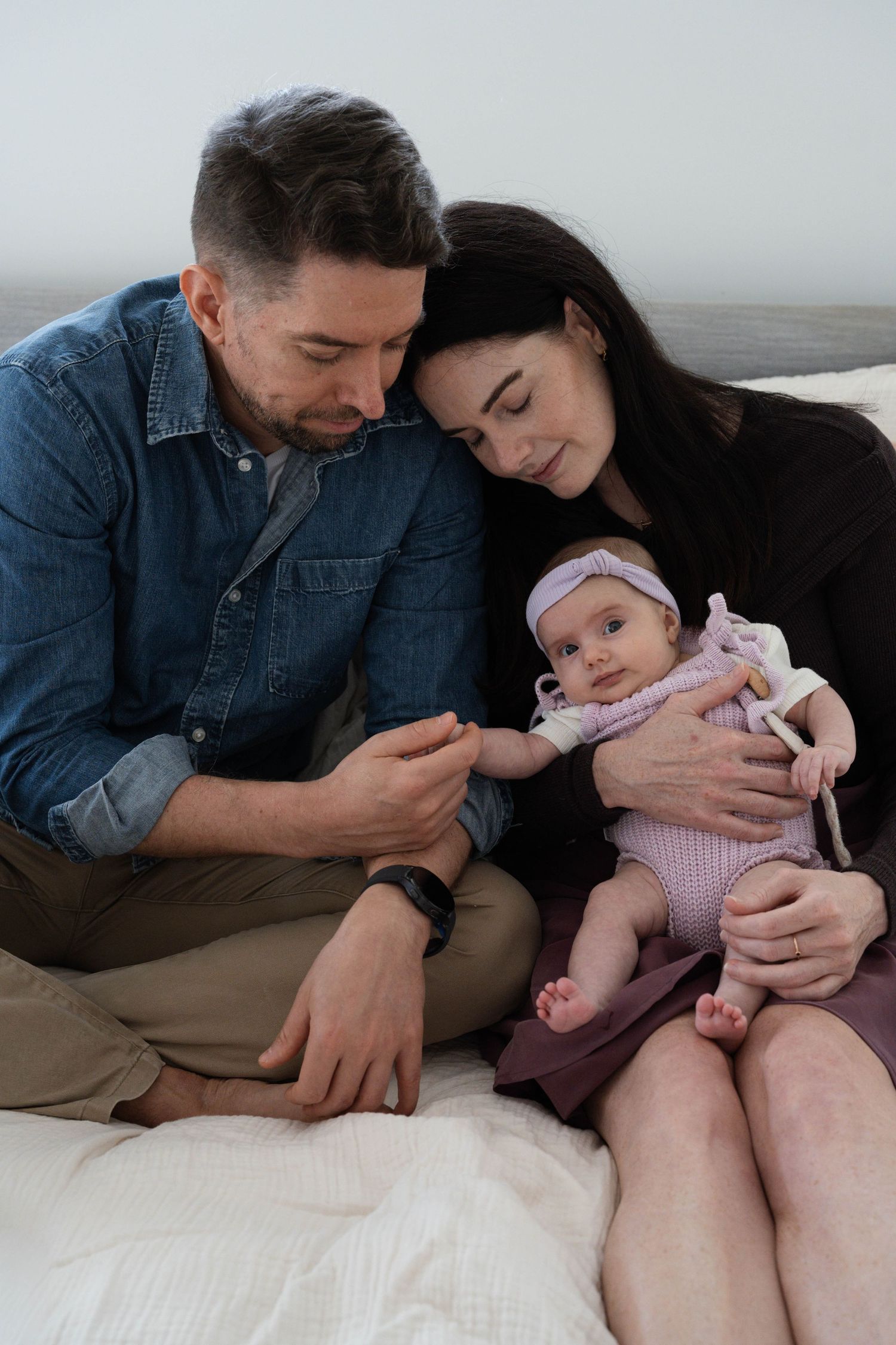 Sunshine Coast photography - family lifestyle at home session with mum, dad and baby