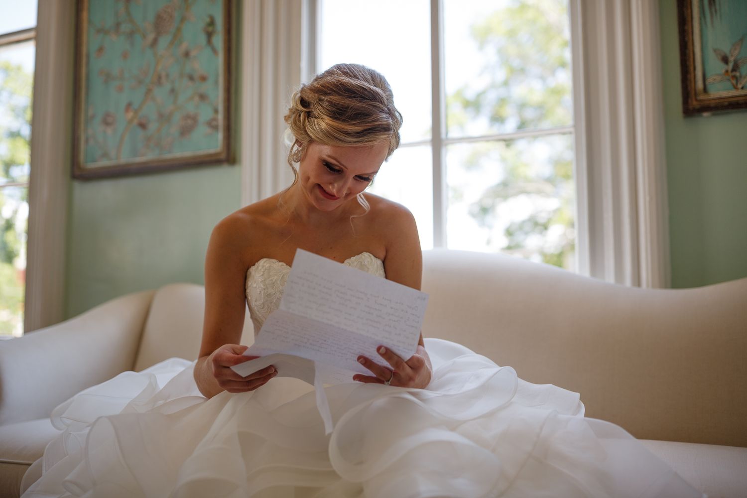 bride reading