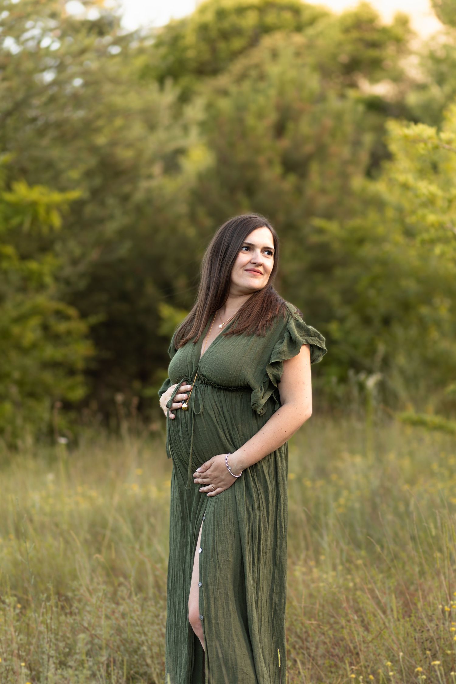 Photo de famille, femme enceinte