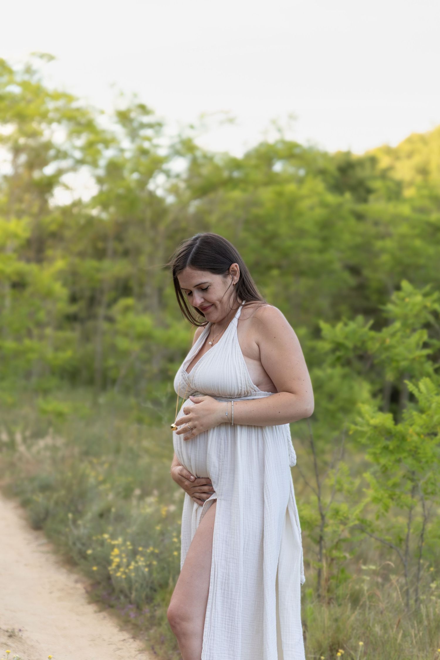 Photo de famille, femme enceinte