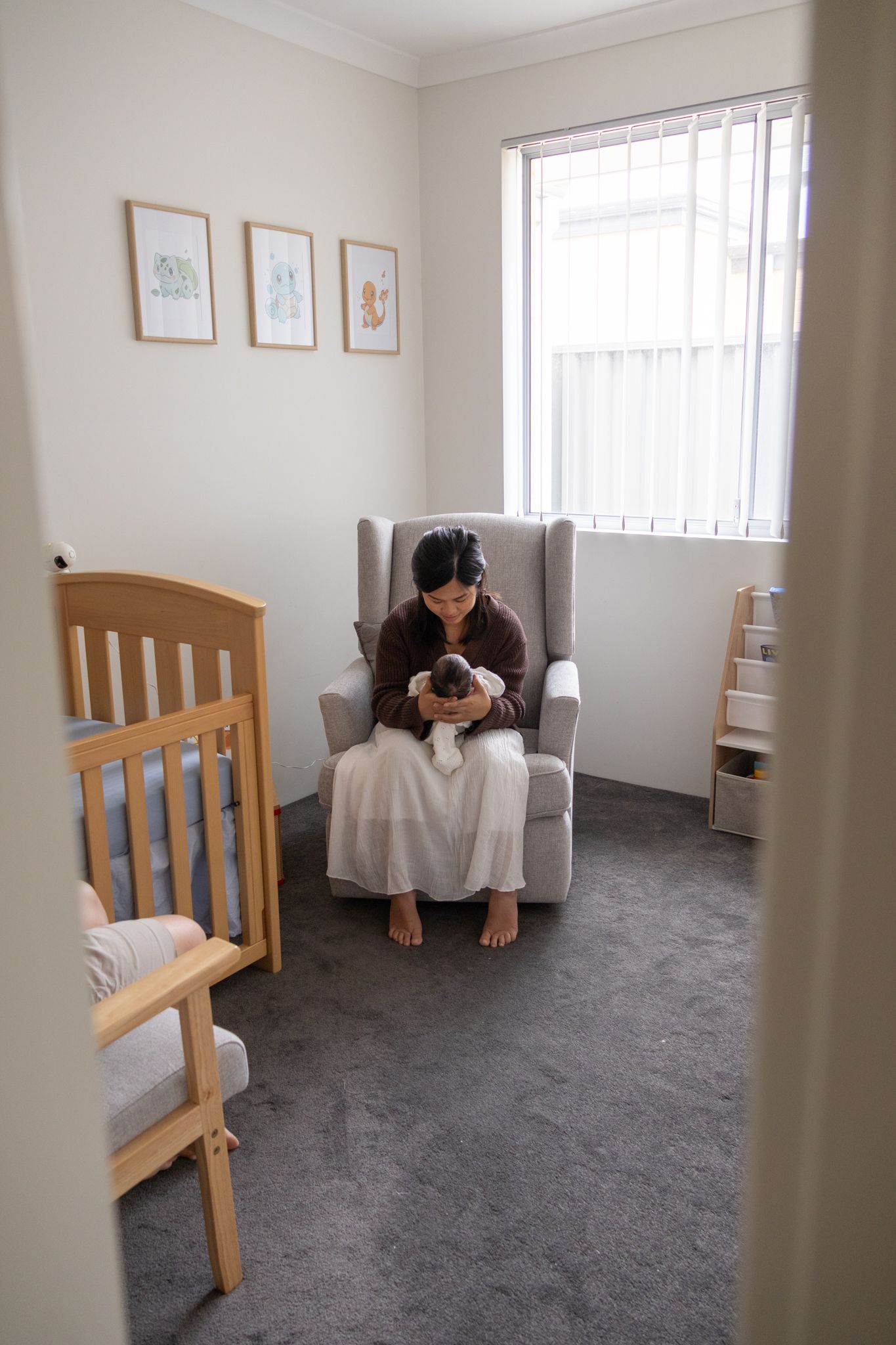Perth in-home photoshoot in baby's nursery