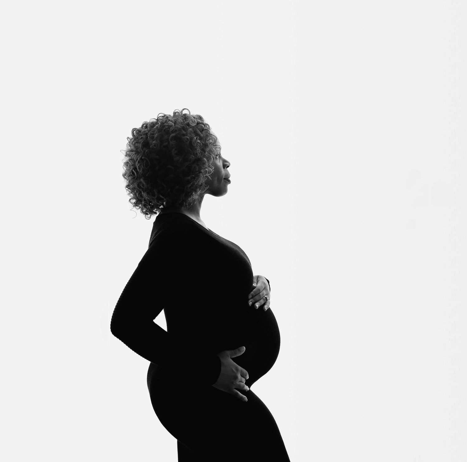 silhouette photo pregnant woman Ottawa photographer