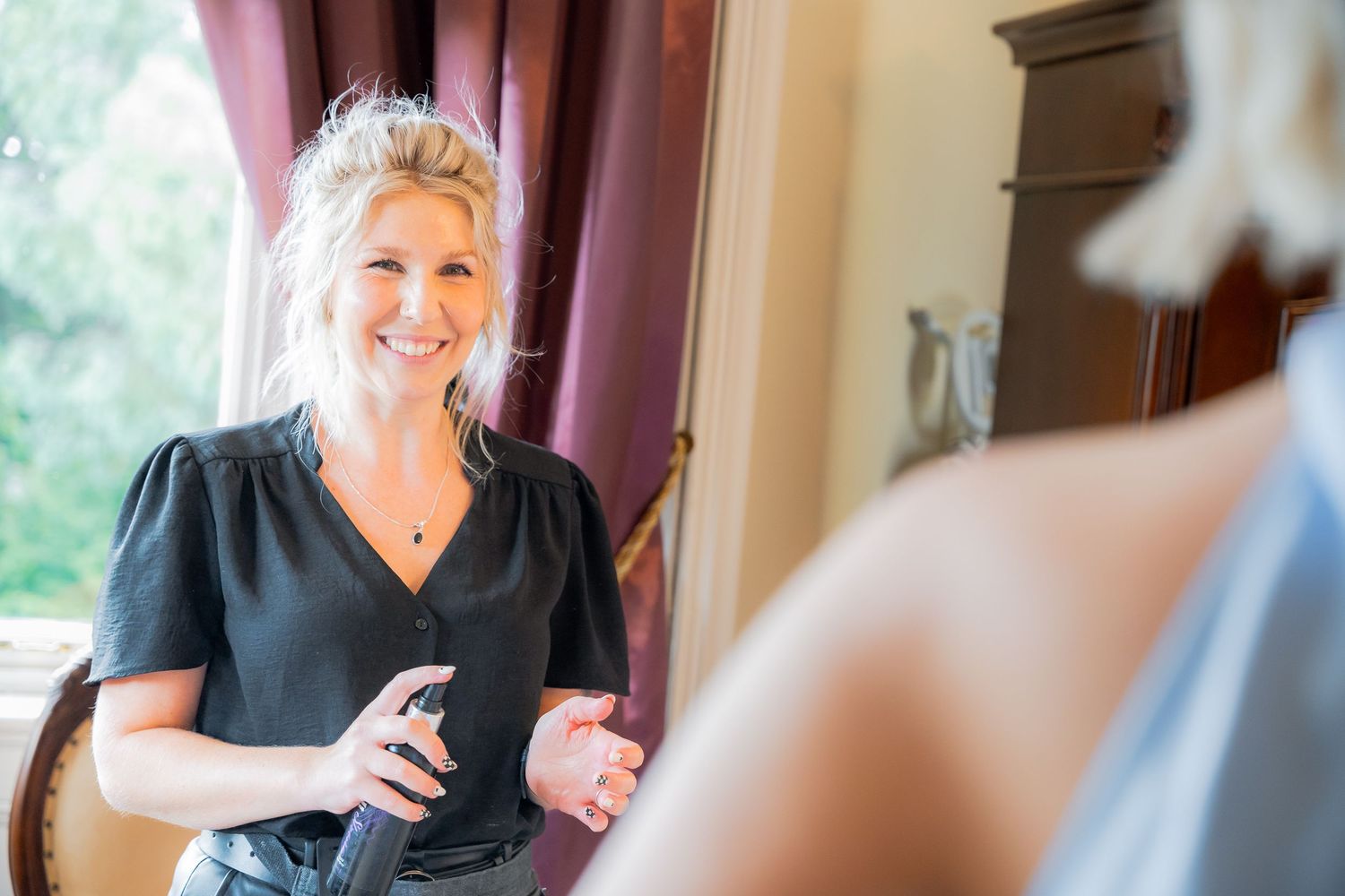 Candid bridal prep moments with soft light and emotion, captured naturally before the ceremony.