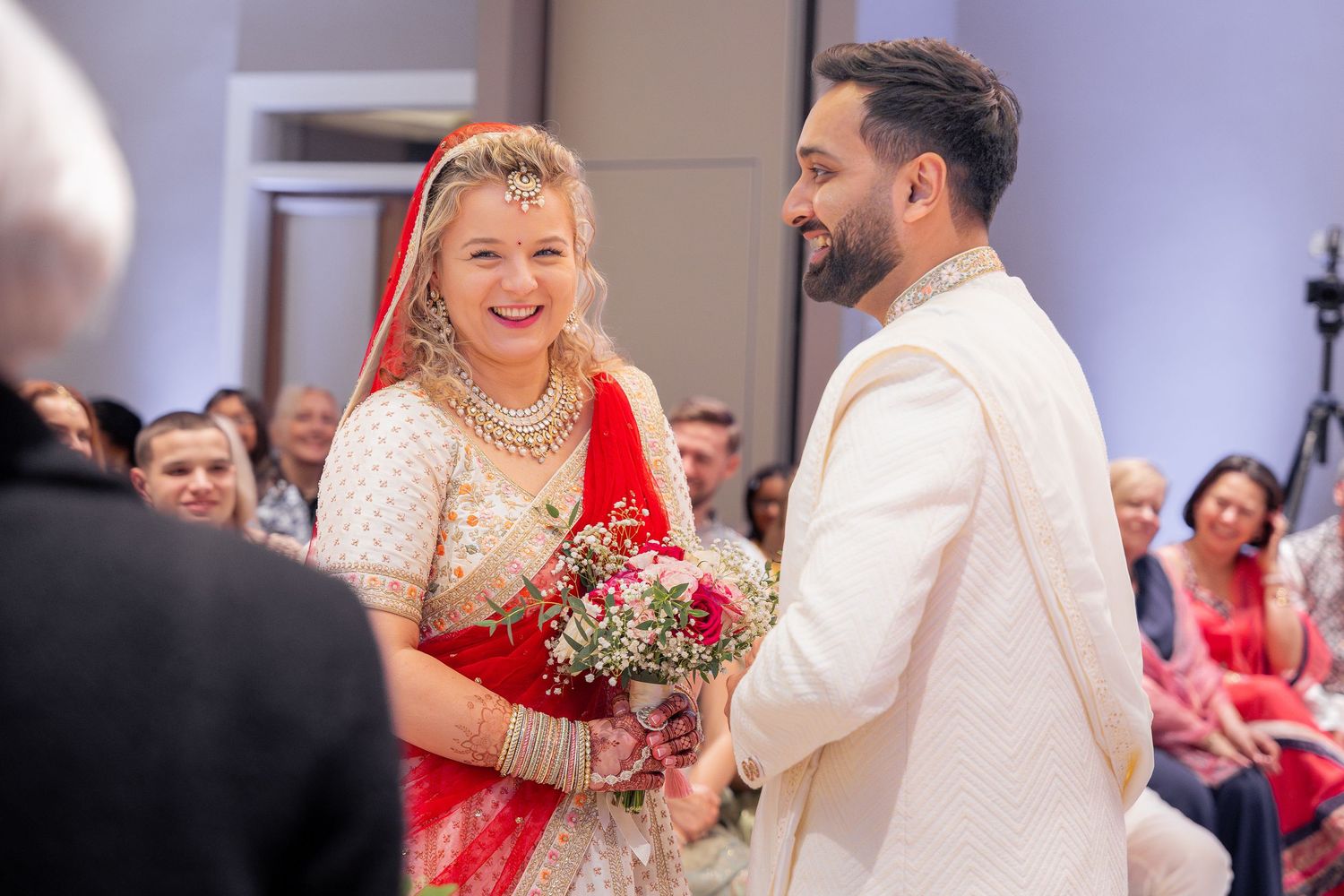 Emotional moments during the ceremony, captured discreetly with a documentary-style approach.