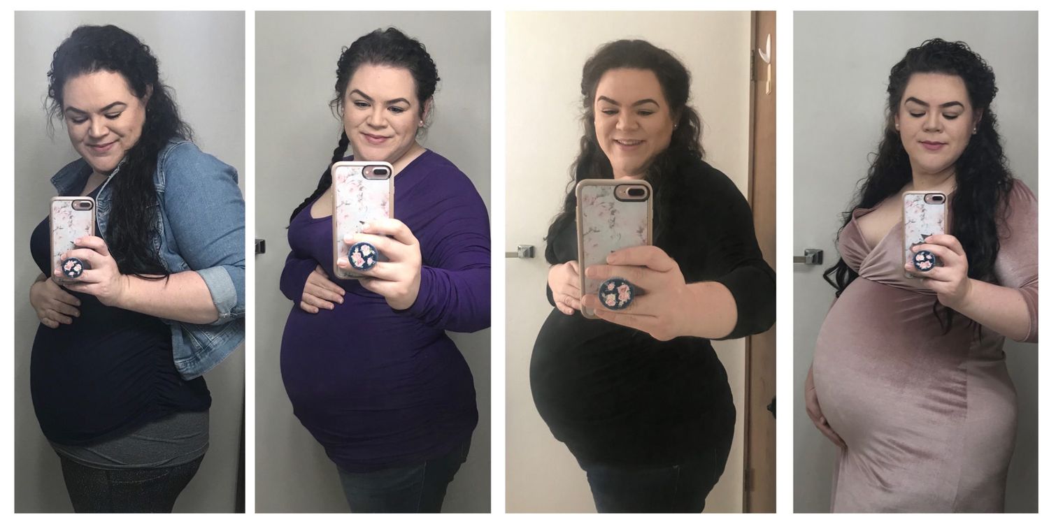 A series of mirror selfies showing a person in different outfits and poses against various indoor backgrounds.