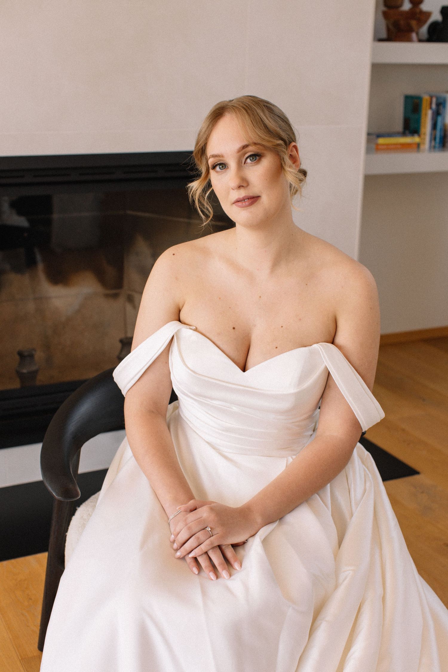bride posing for portrait