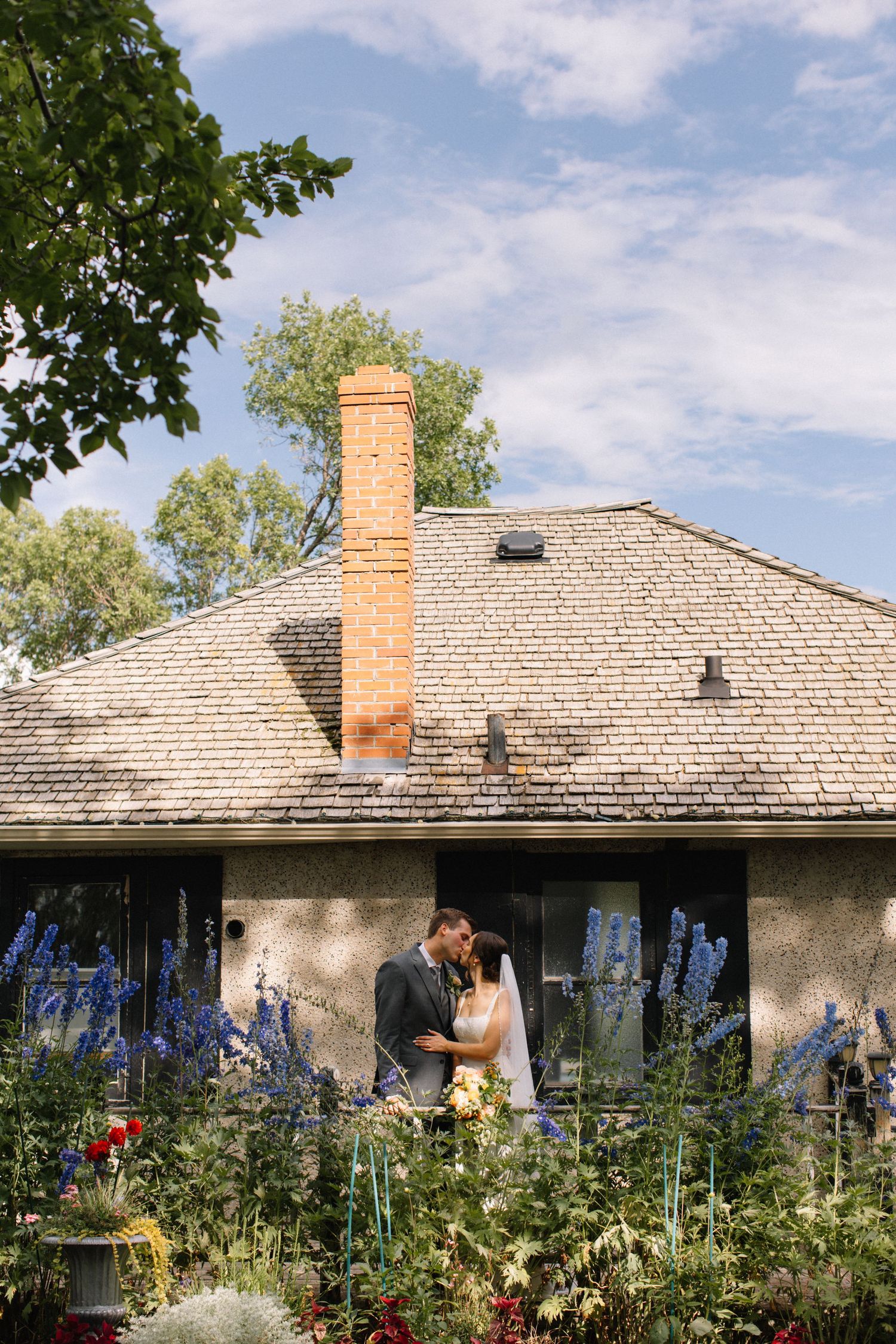 bride and groom portrait