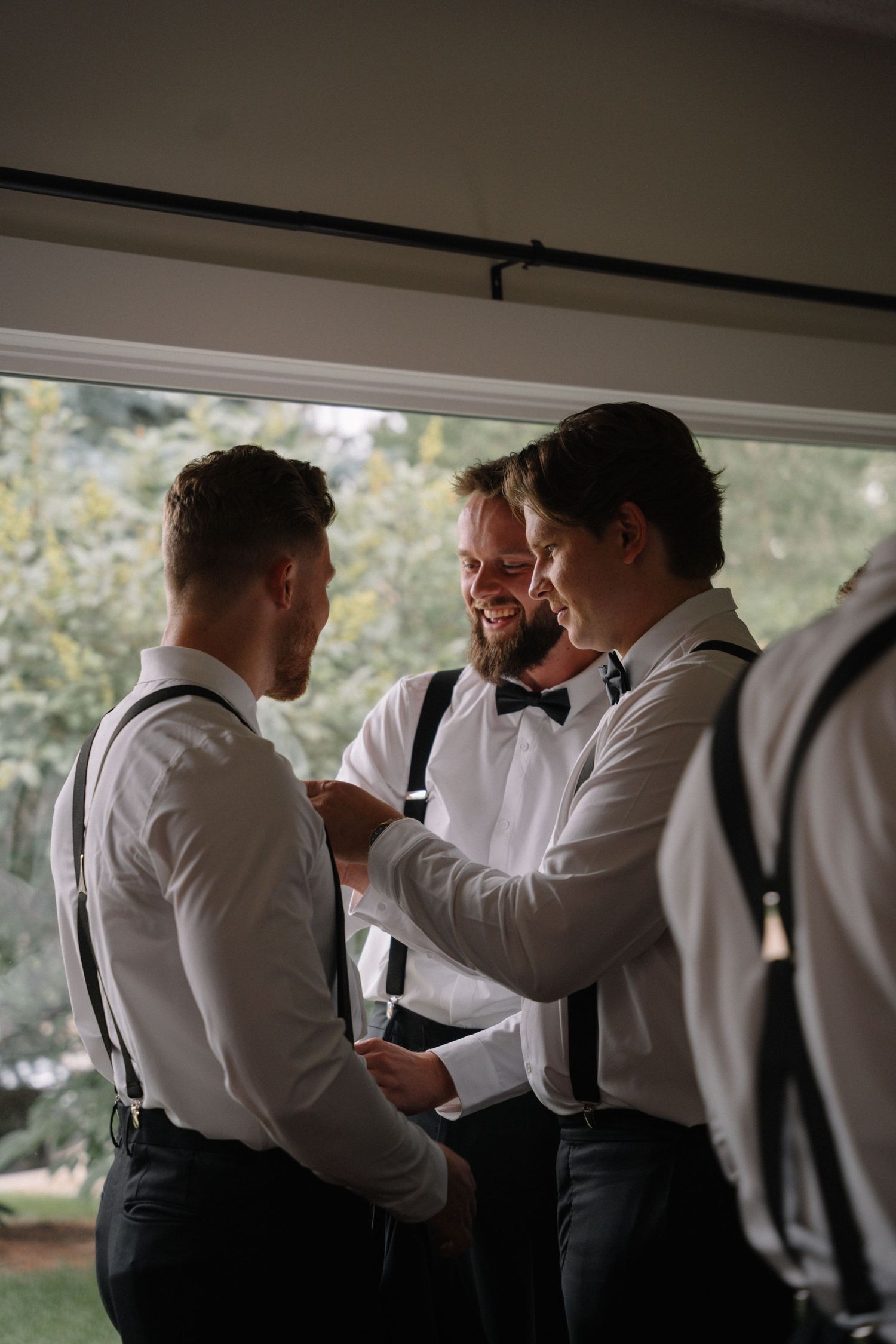 groom getting ready