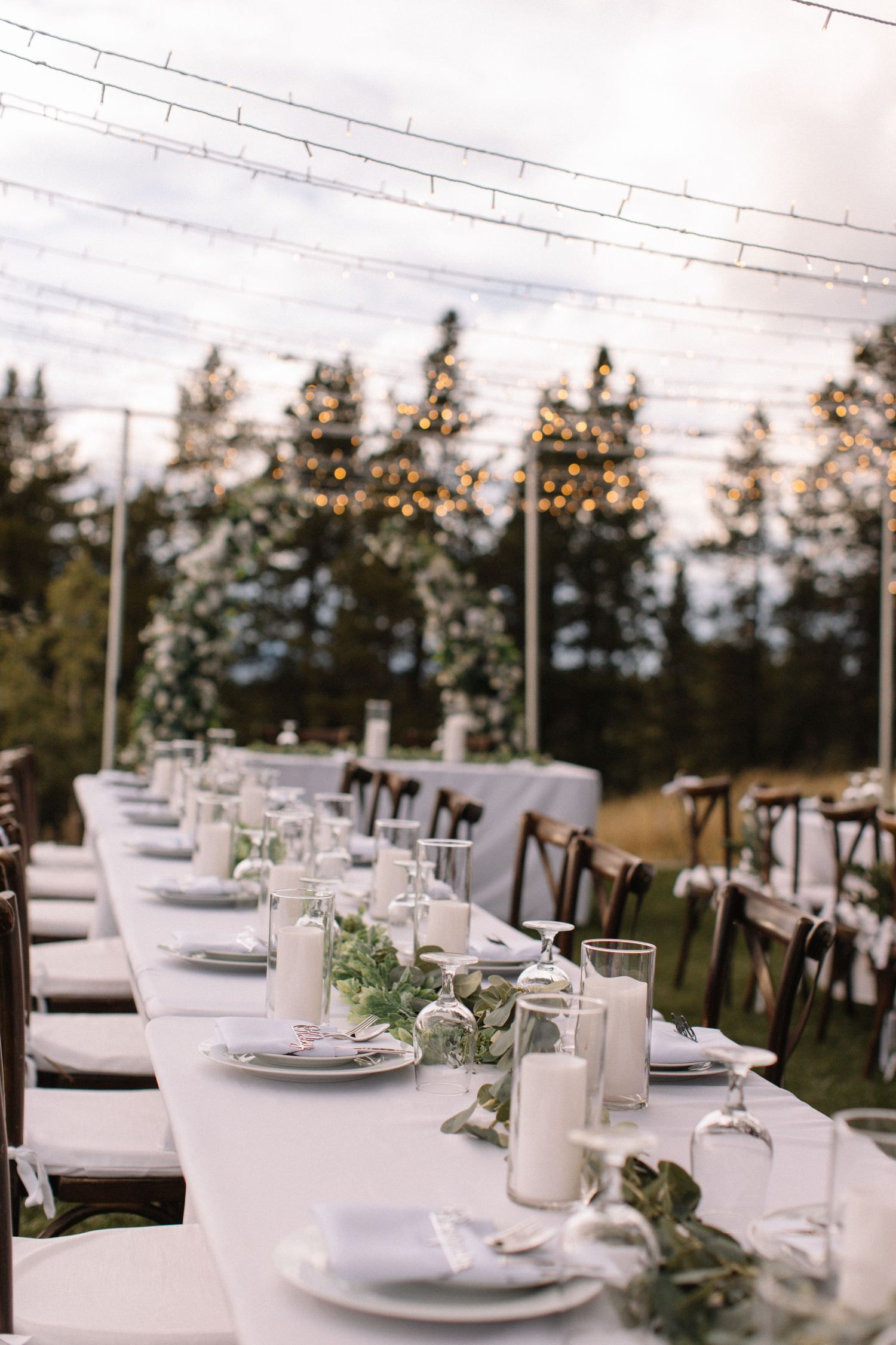 wedding reception table