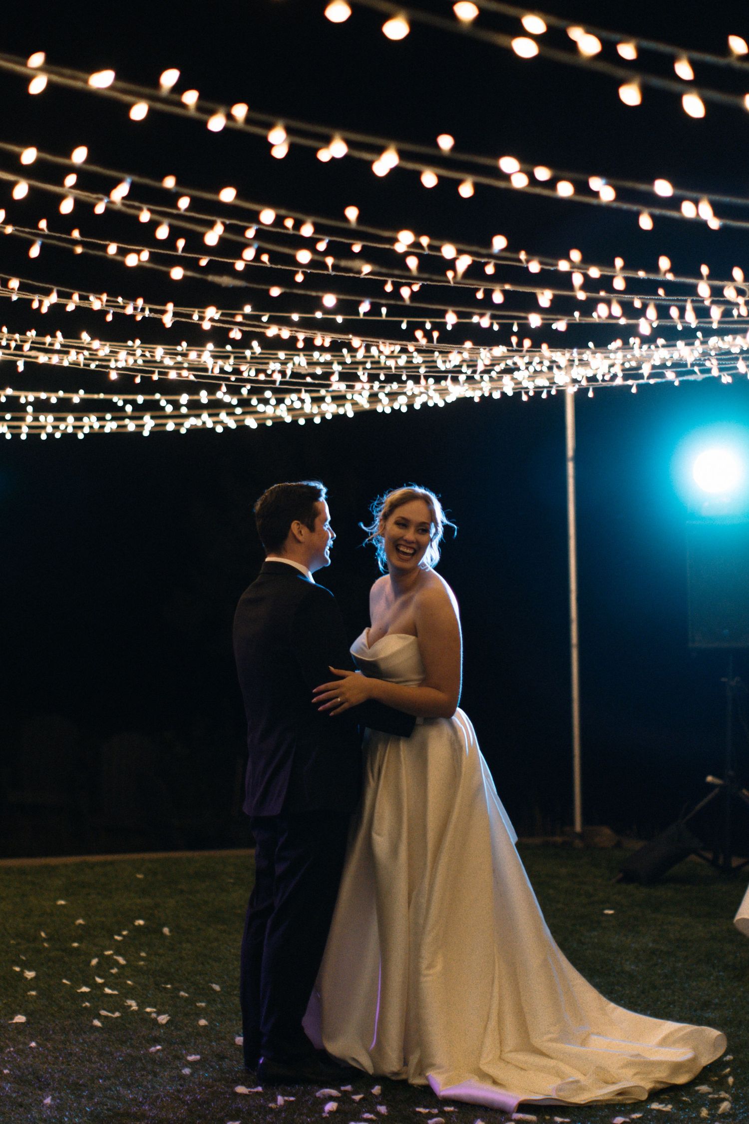 Bride and groom first dance